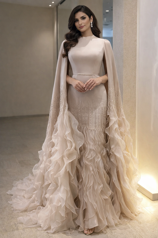 Celestia Nude Evening Gown