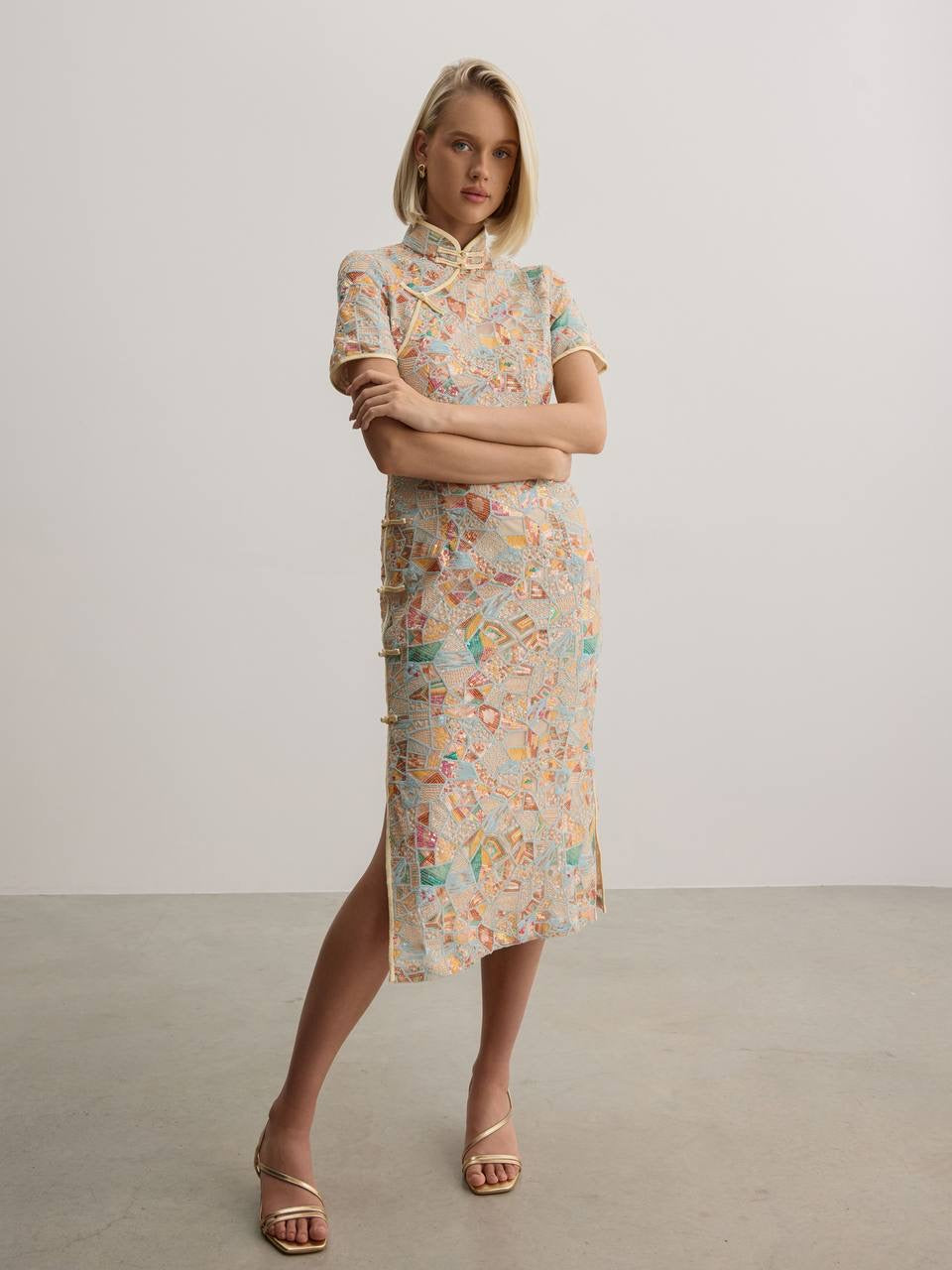 Amara Jacquard Midi Dress
