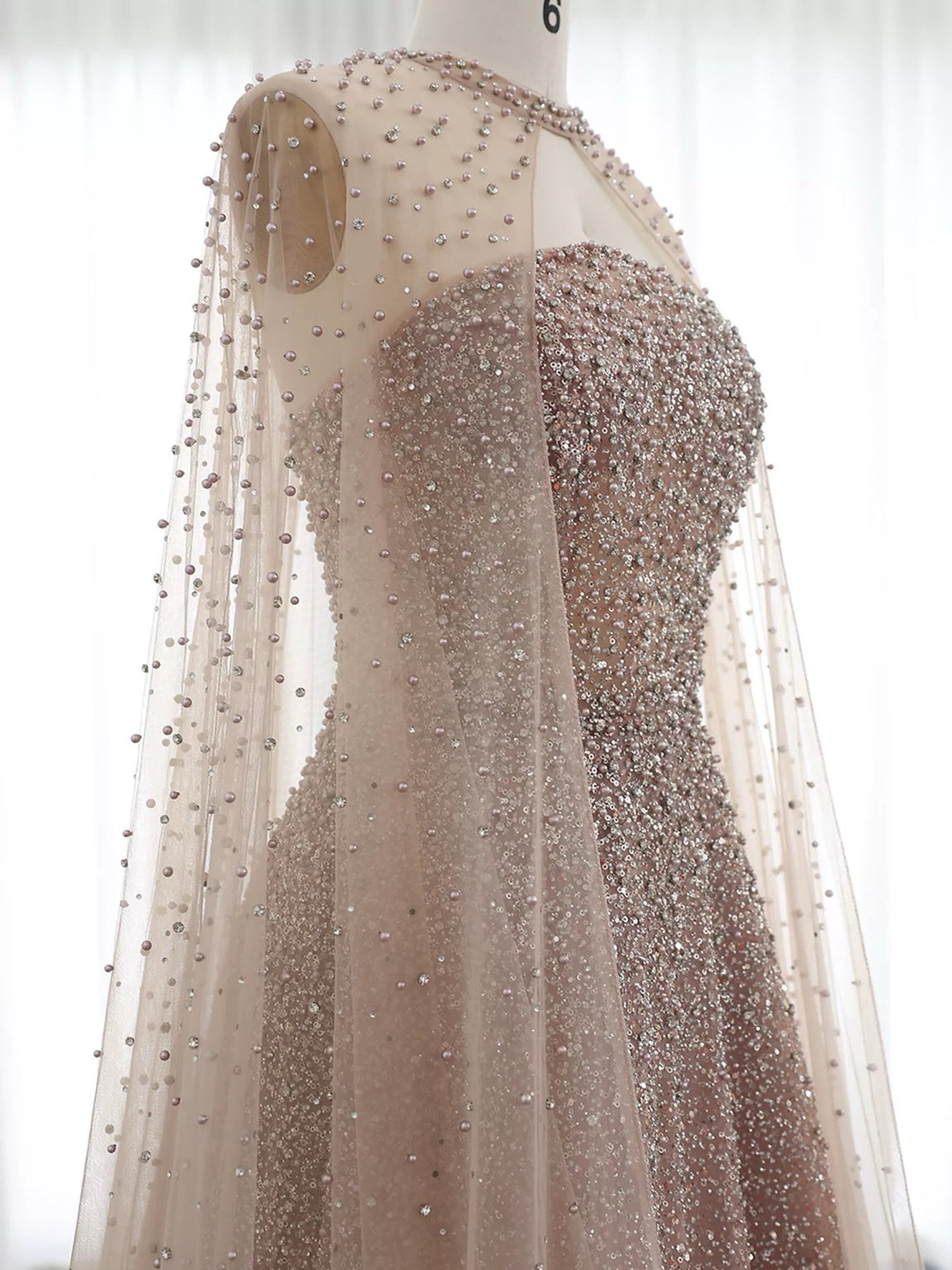Aurora Blush Evening Gown