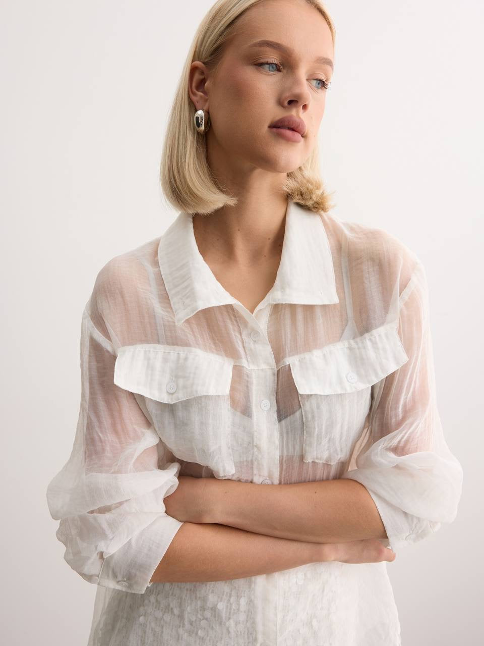 Celeste Organza Blouse