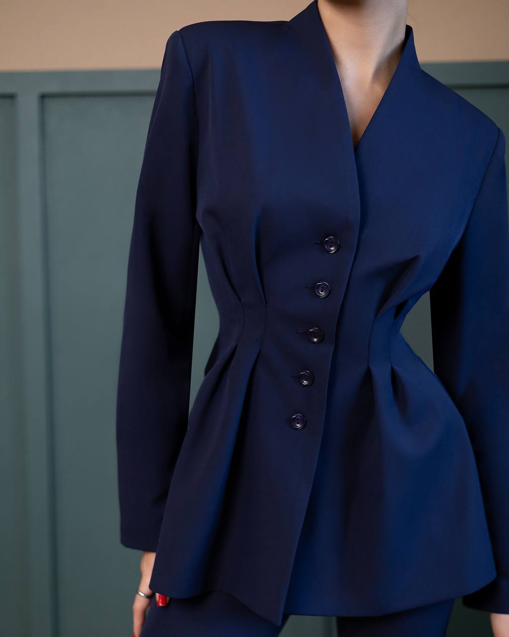 A-Mora Power Sculpt Blue Suit