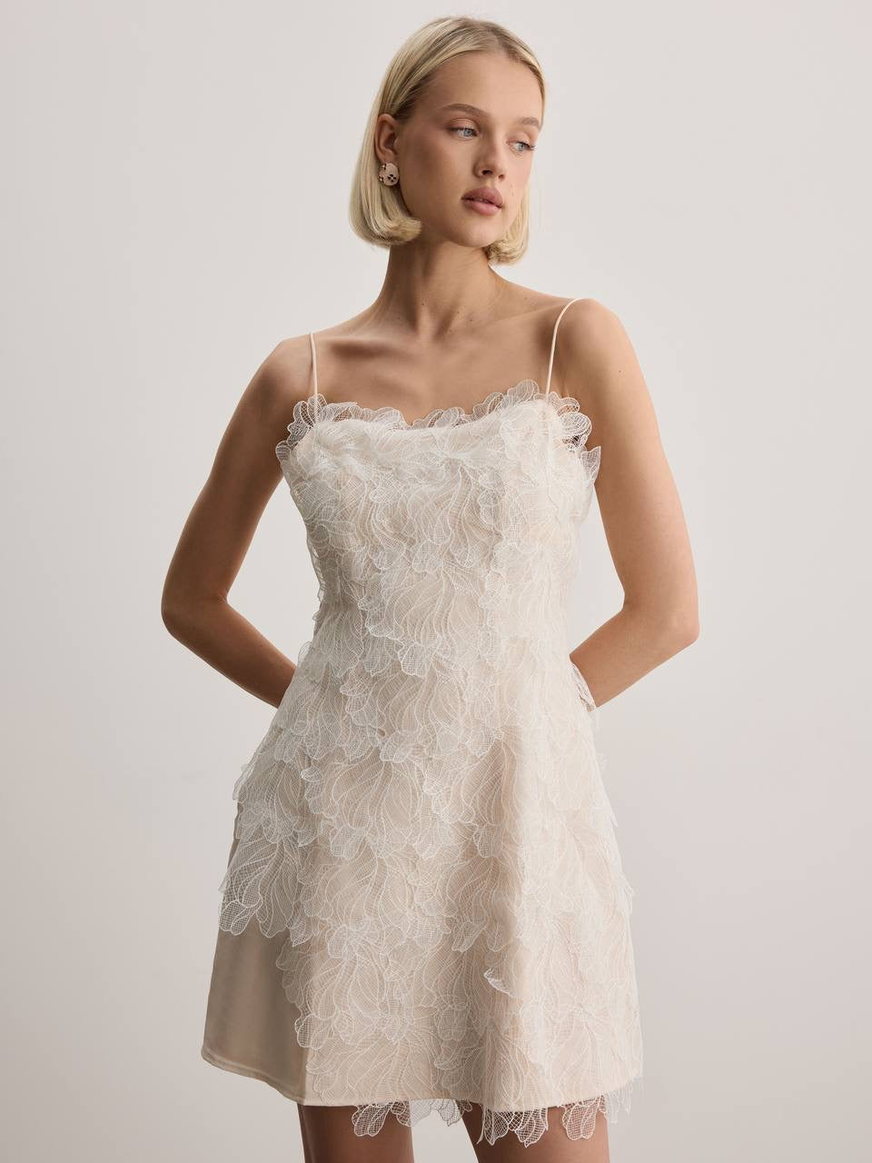 Élise Lace Mini Dress