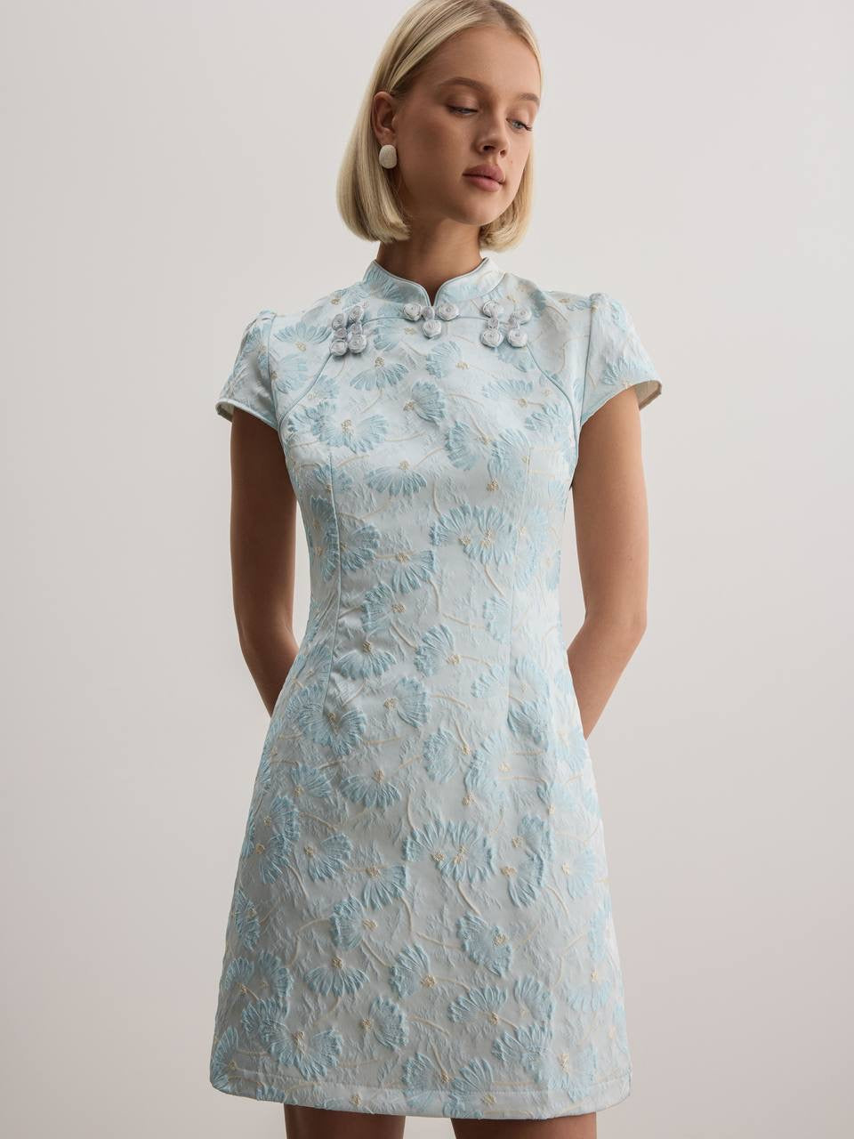 Aurelia Jacquard Mini Dress