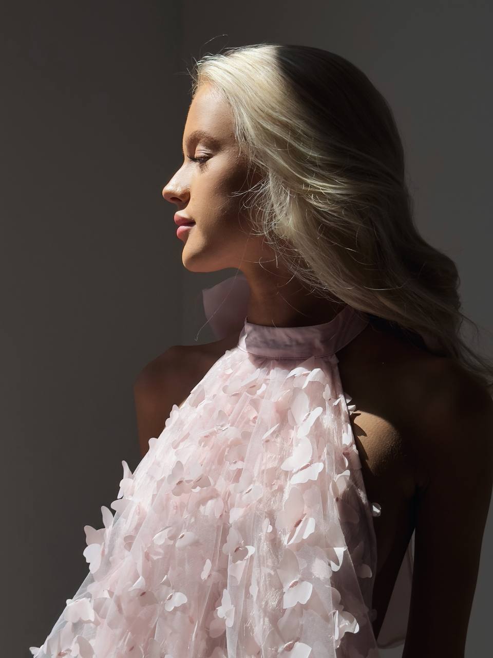 Butterflies Open-Back Mini Dress
