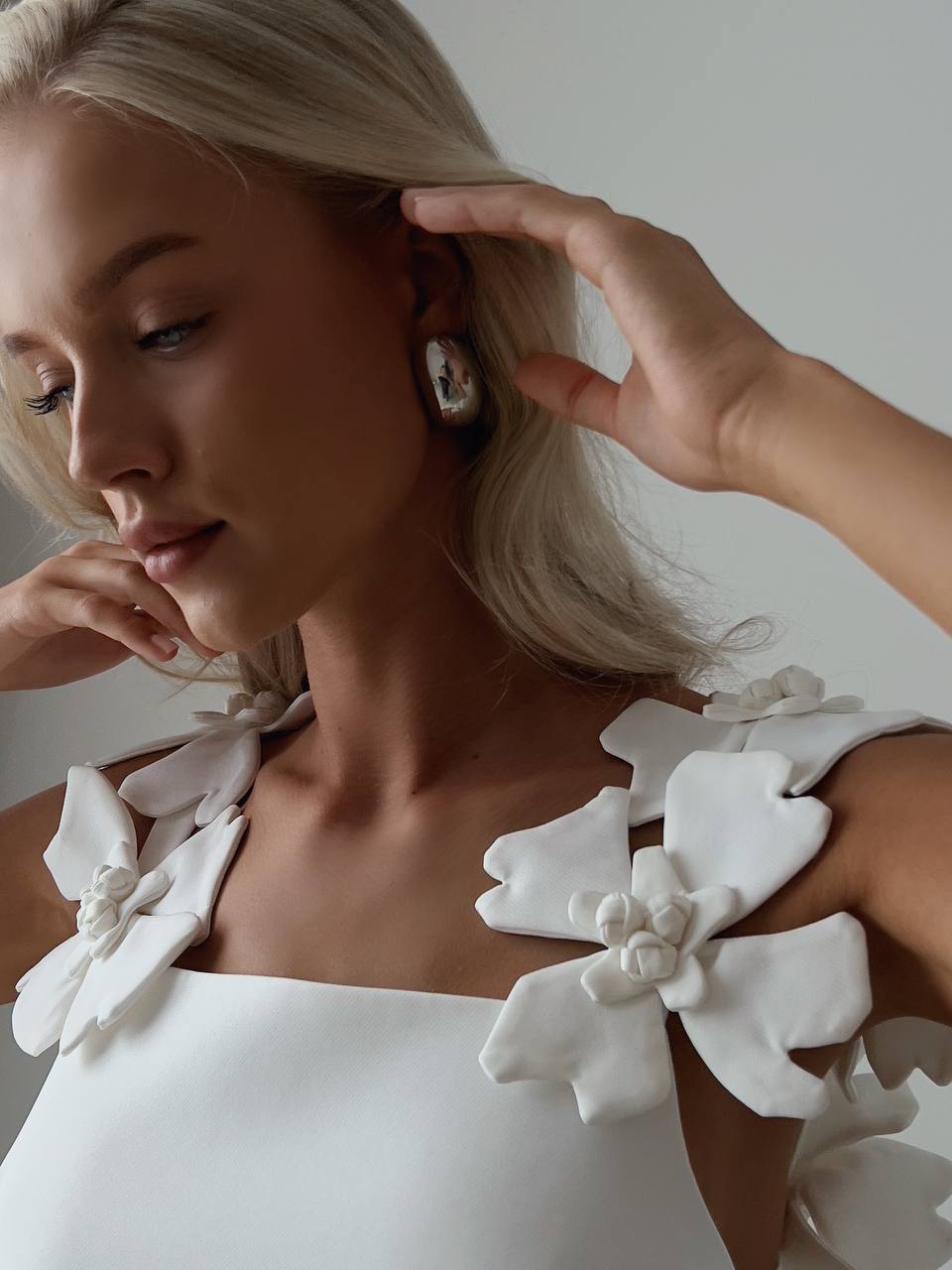 Camellia Floral Strap Mini Dress