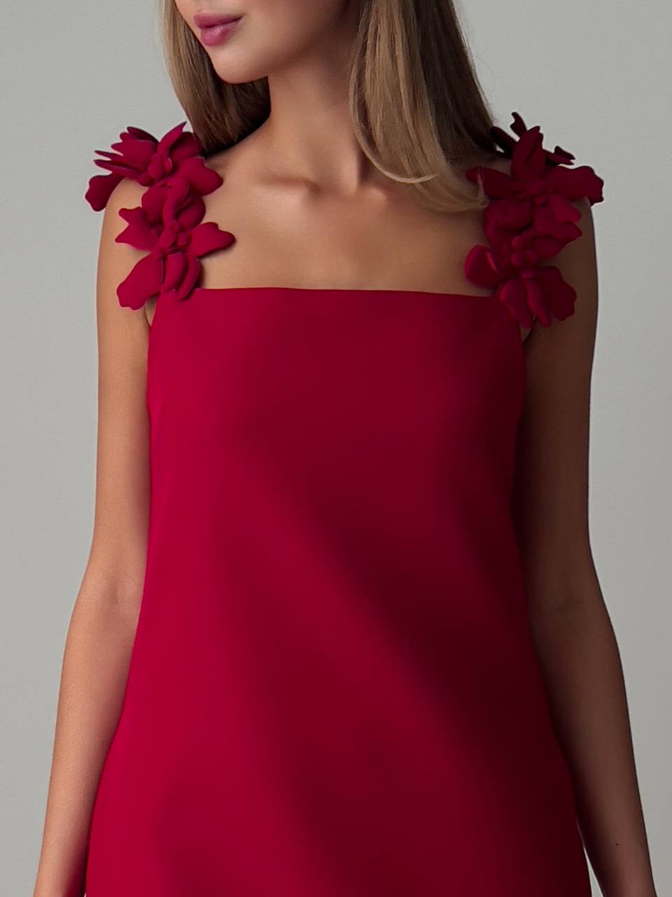 Camellia Floral Strap Mini Dress