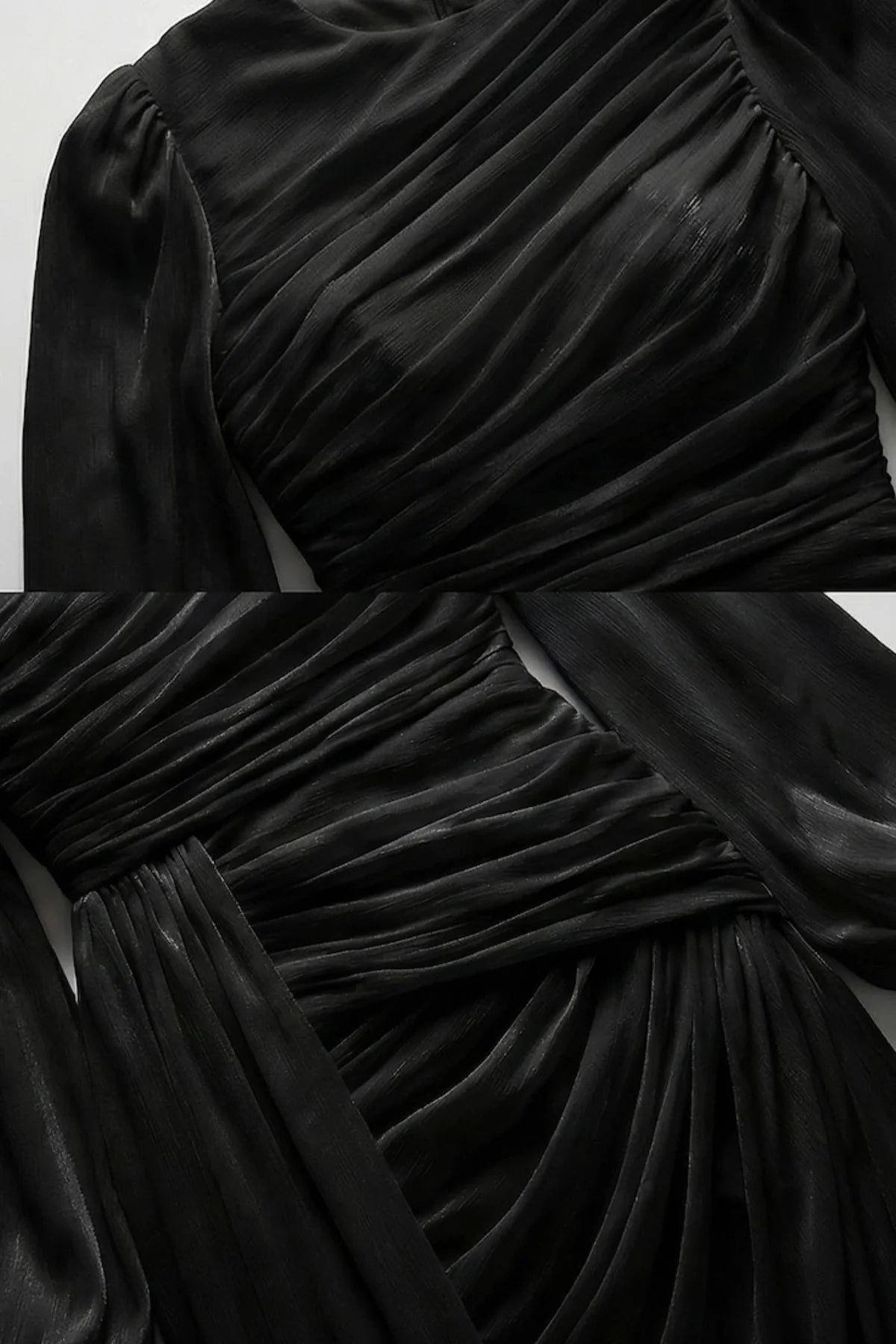 Seraphina Draped Maxi Dress Black