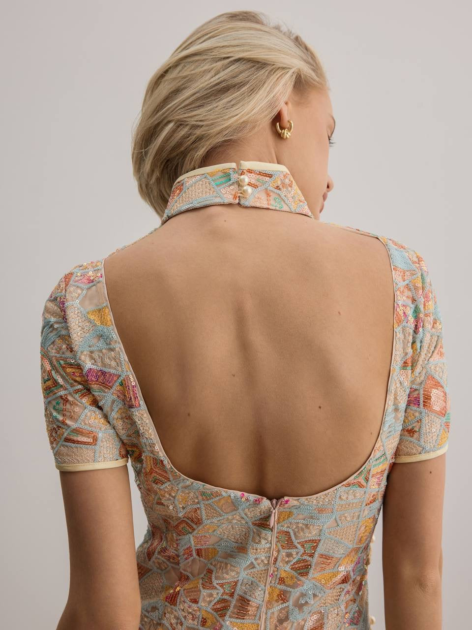 Amara Jacquard Midi Dress