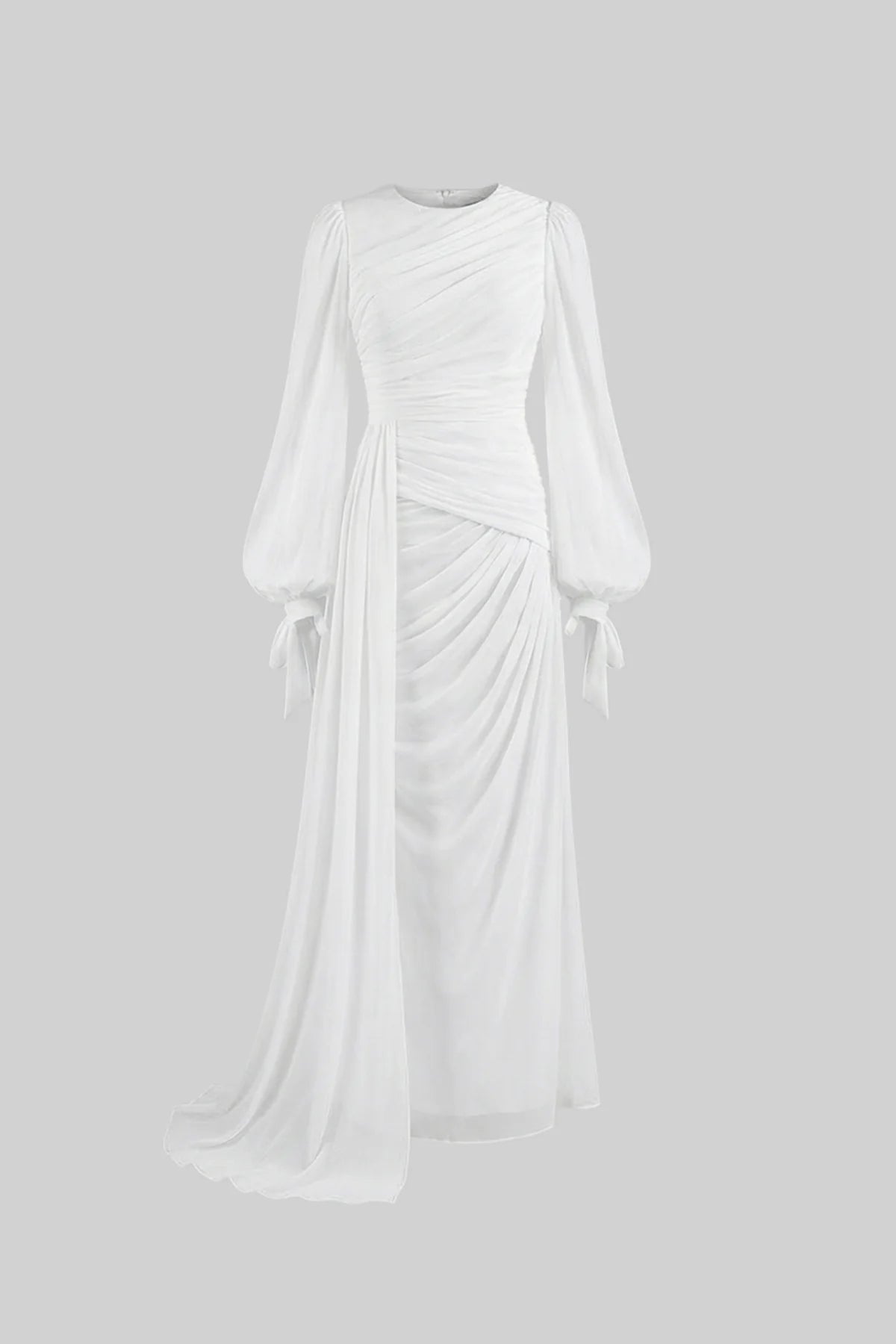 Seraphina Draped Maxi Dress White