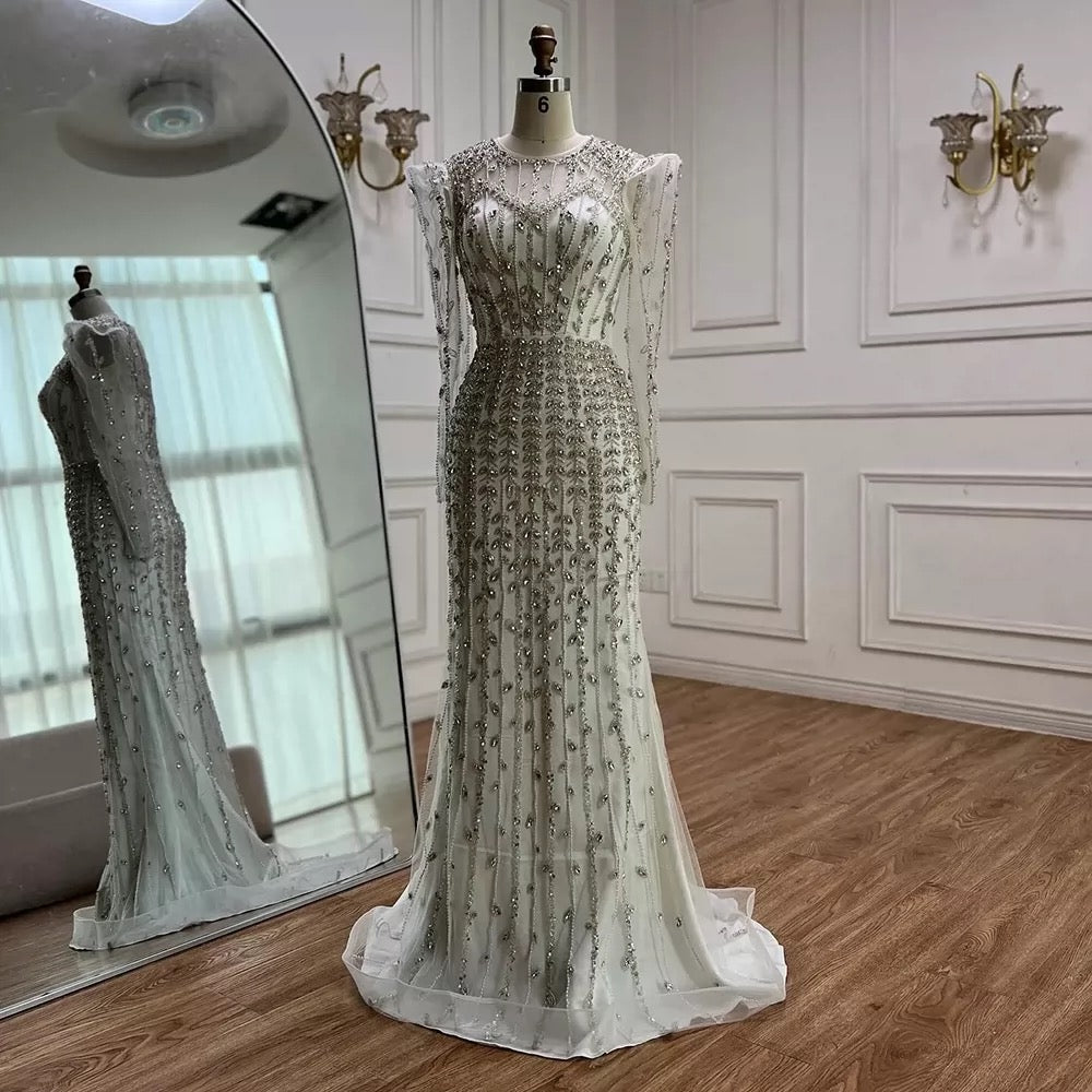 Elara White Gown