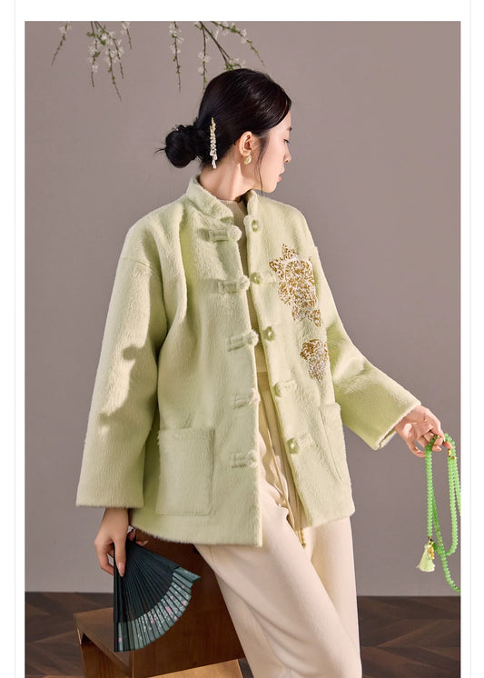 Serenelle Pistachio Coat