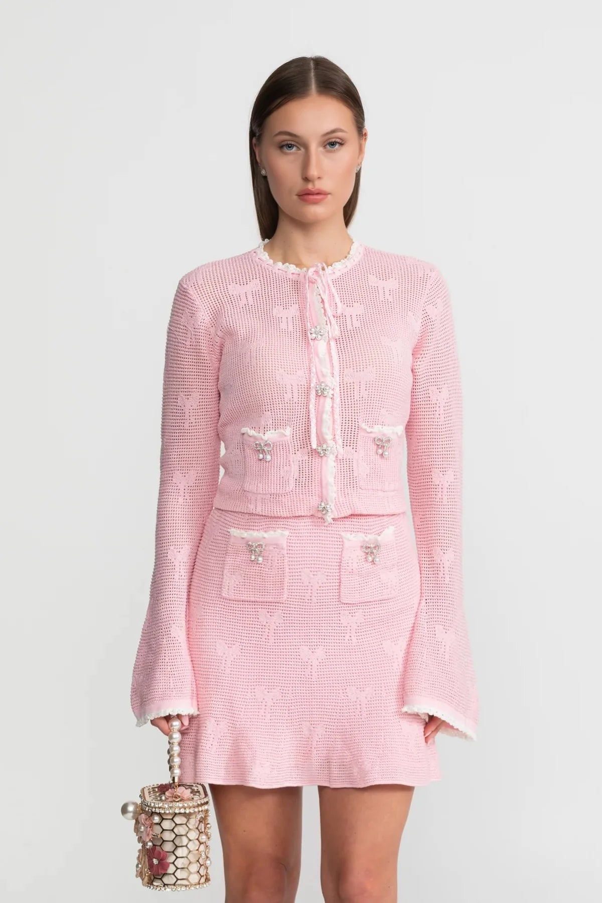Camellia Pink Knit Mini Set