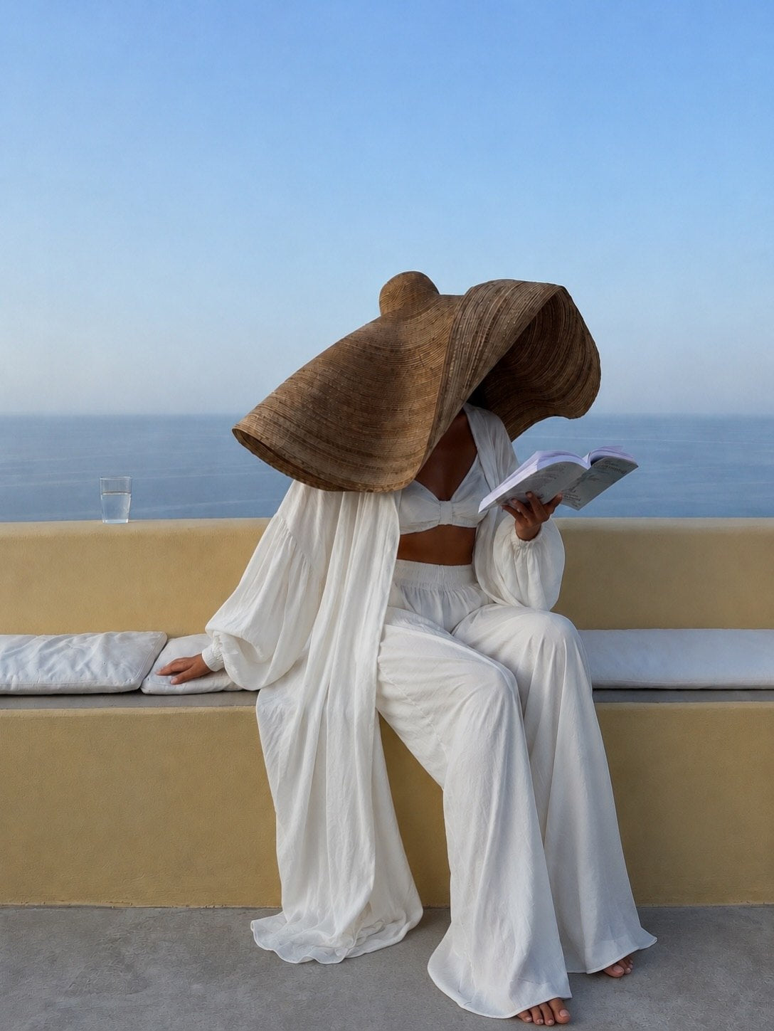 Elara — linen lounge set Milk