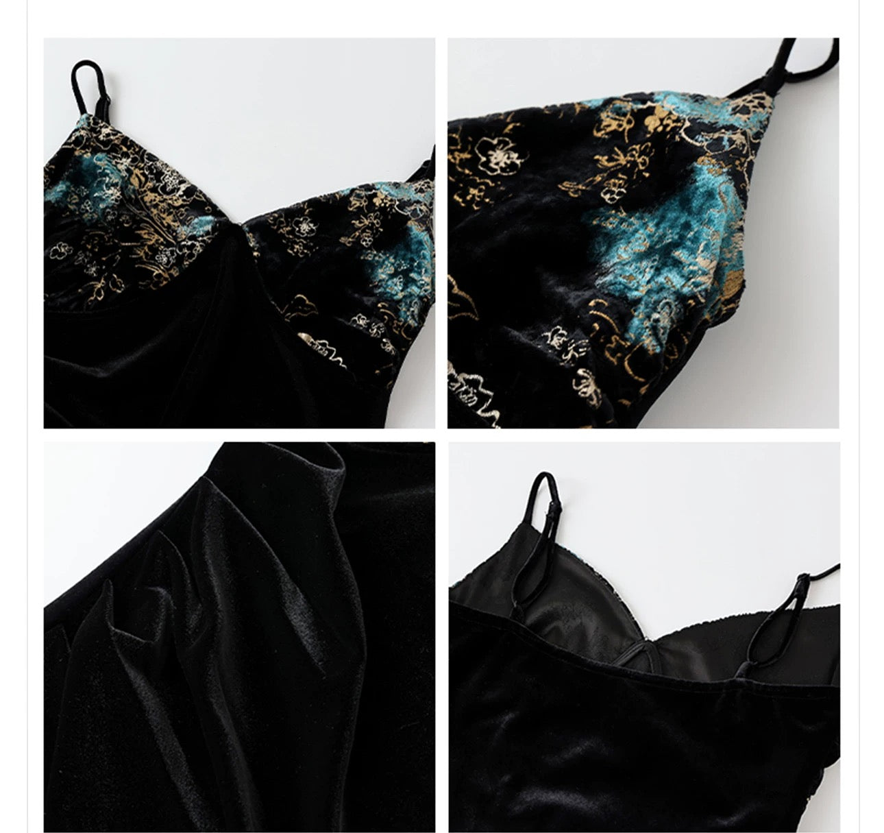 Zafira Silk Slip Dress Black