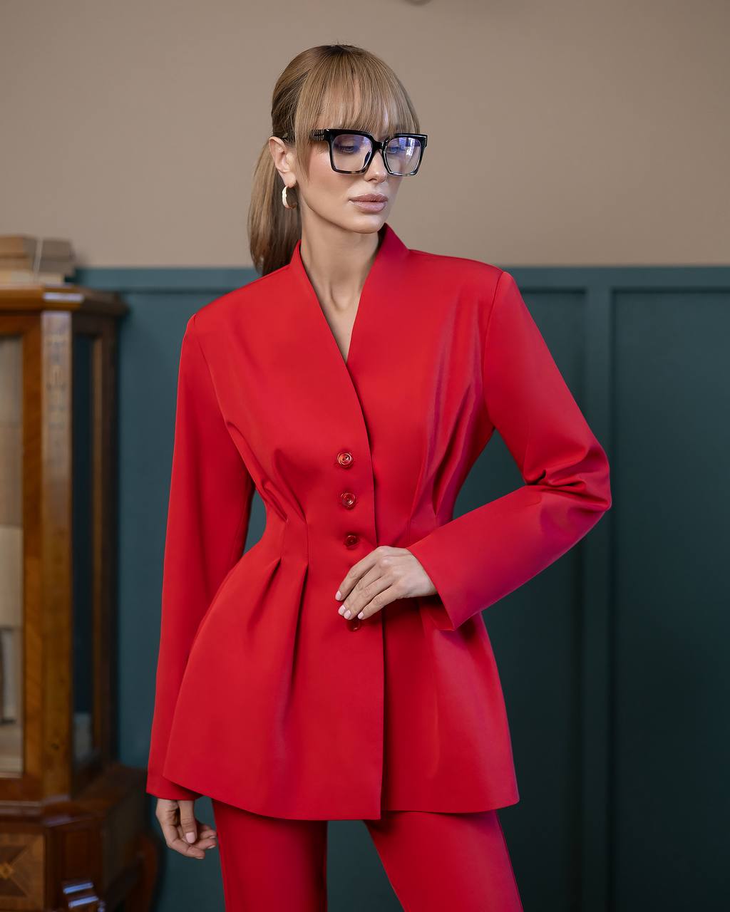 A-Mora Power Sculpt Red Suit