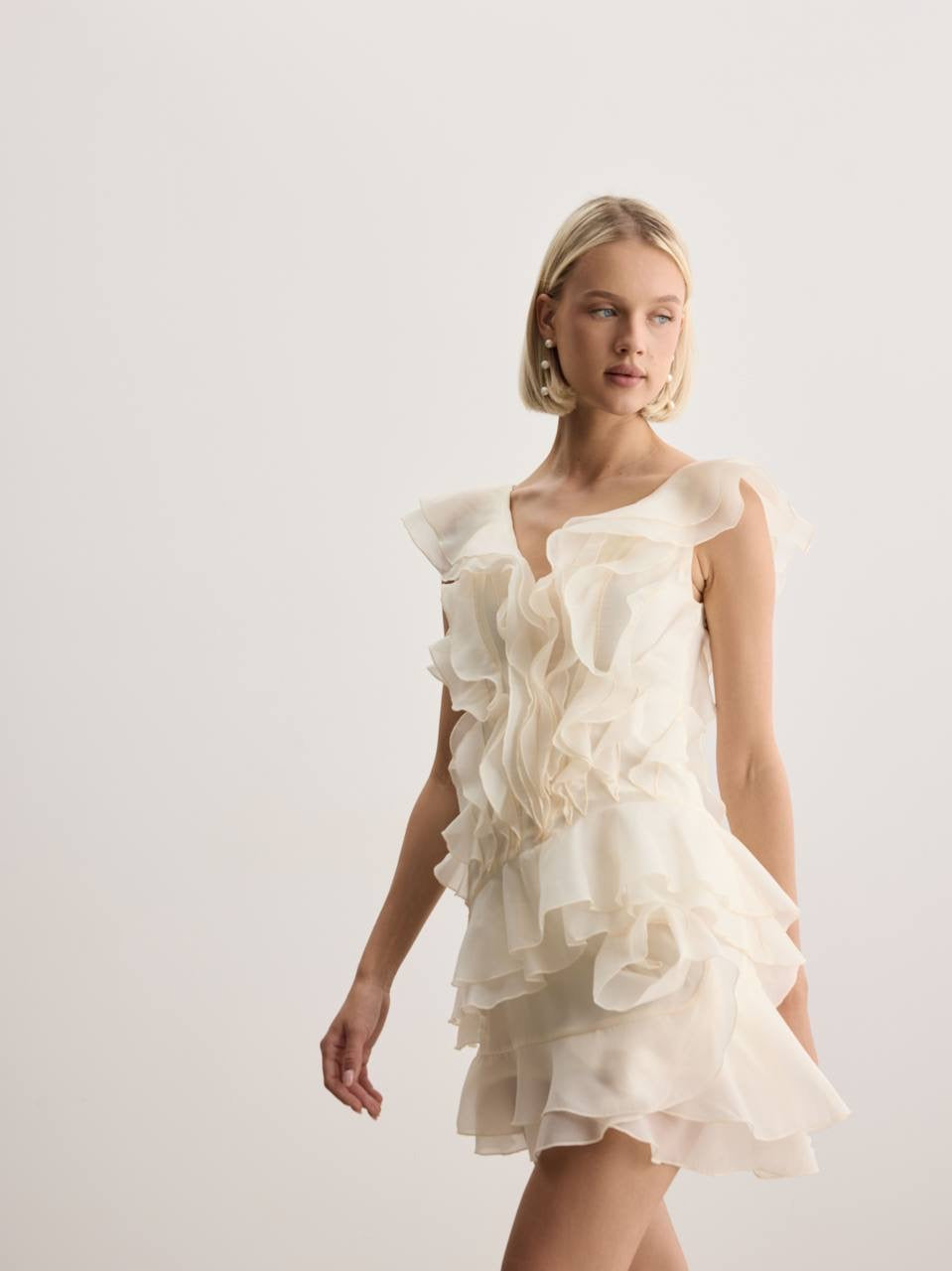 Rosalie Ruffle Mini Dress