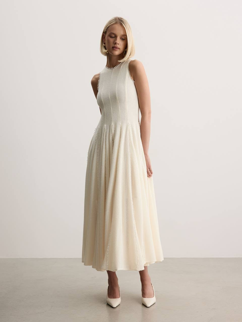 Celeste Pearl Midi Dress