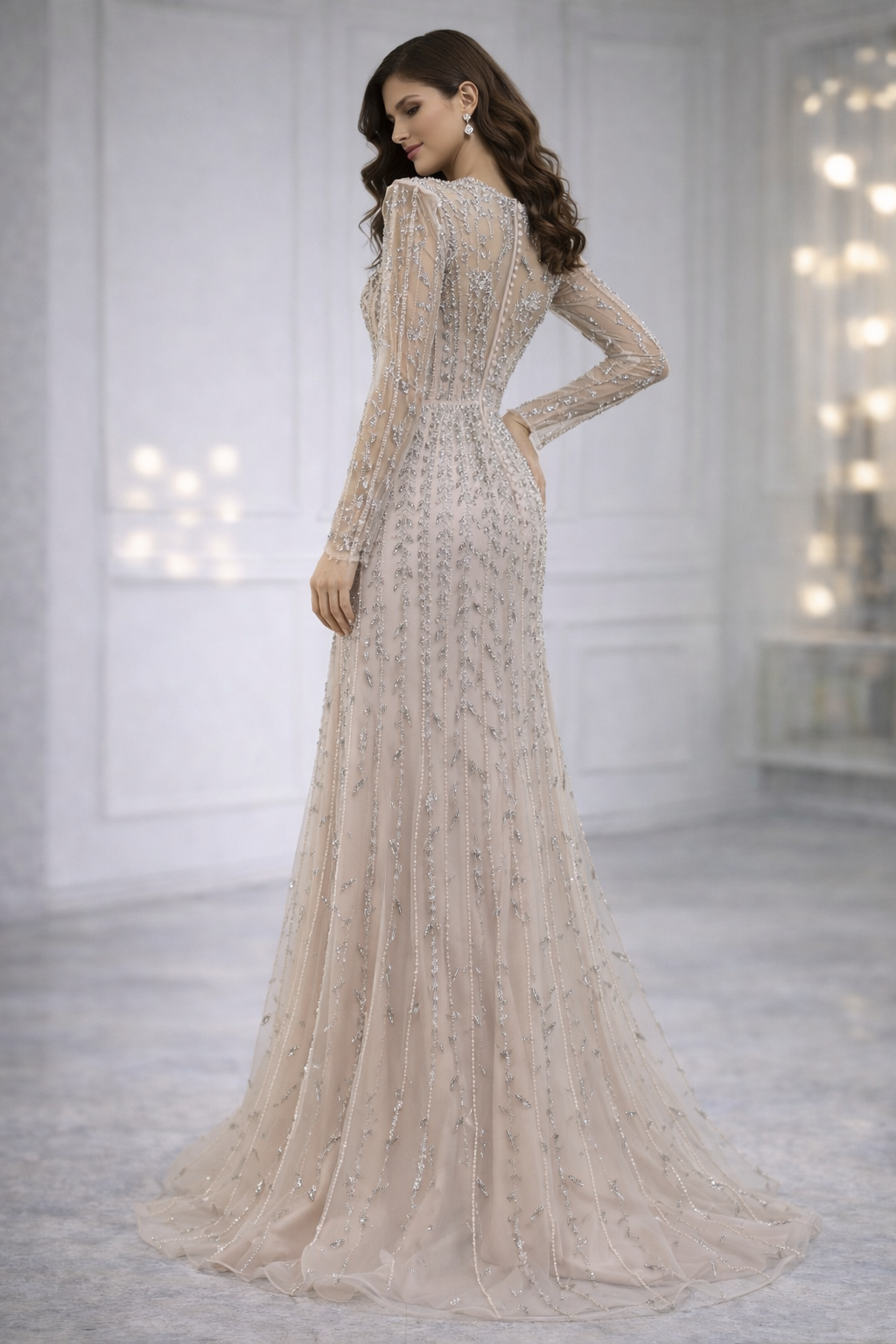 Elara Gold Gown