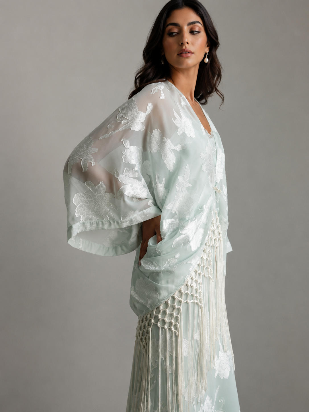 Lina Kimono Mist Blue