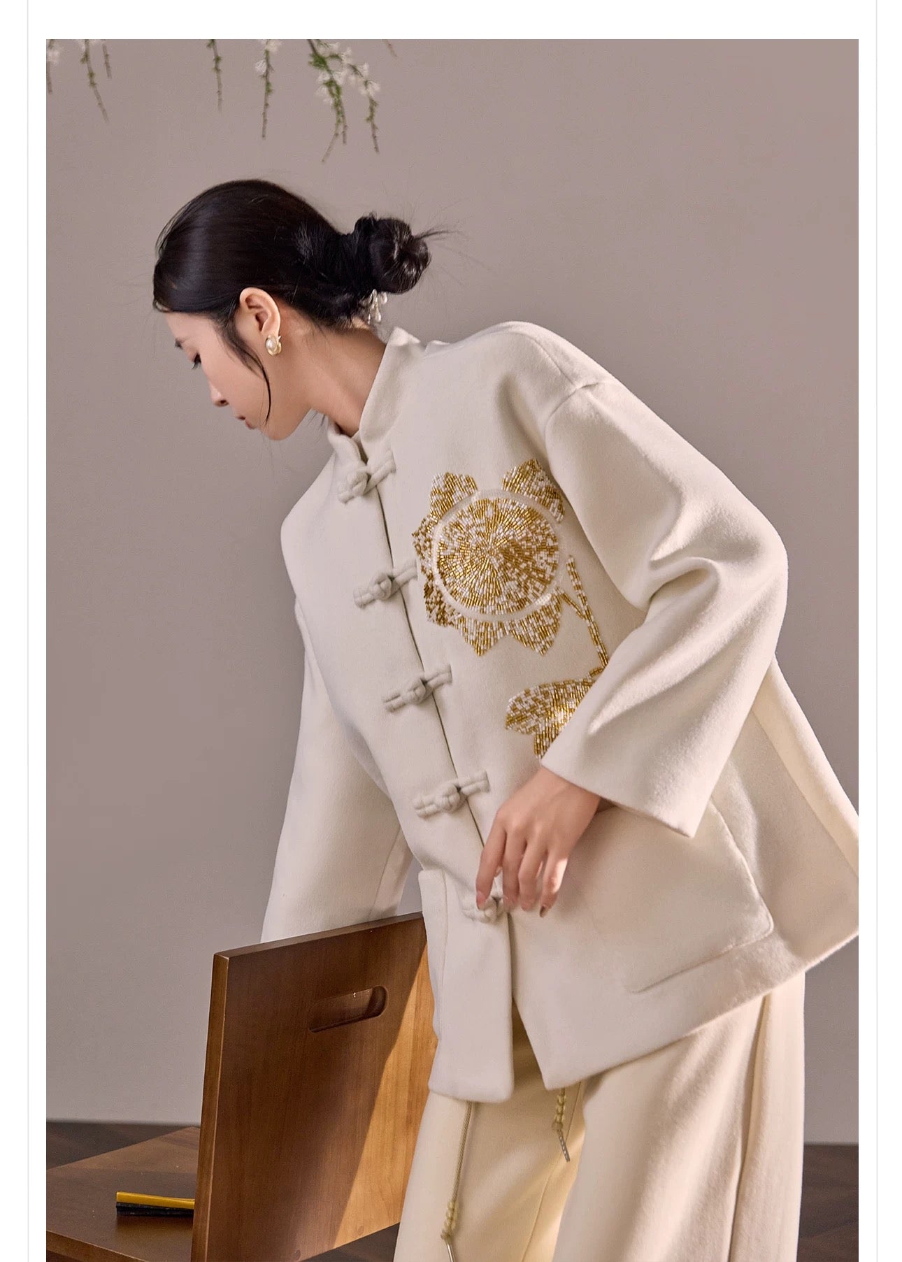 Serenelle Coat Ivory