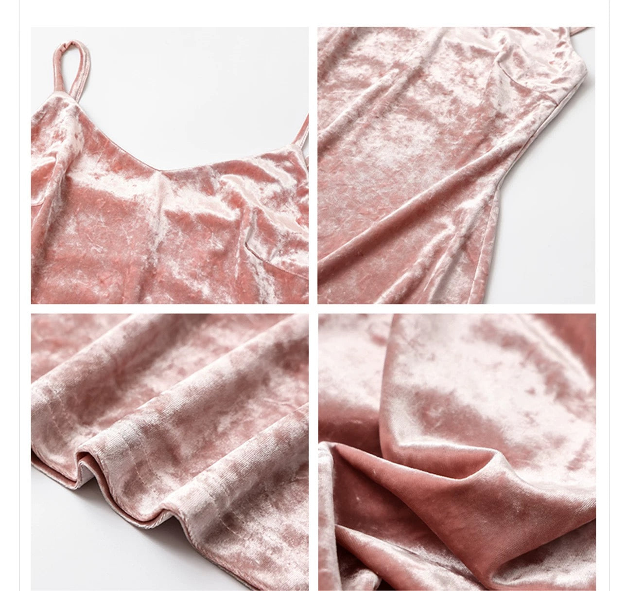 Layali Rose Velvet Dress