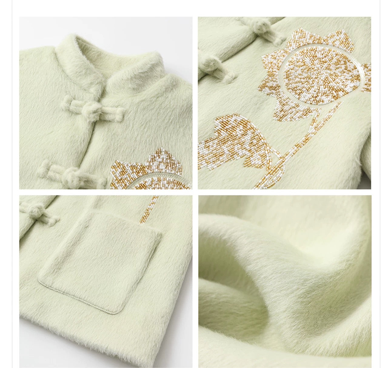 Serenelle Pistachio Coat