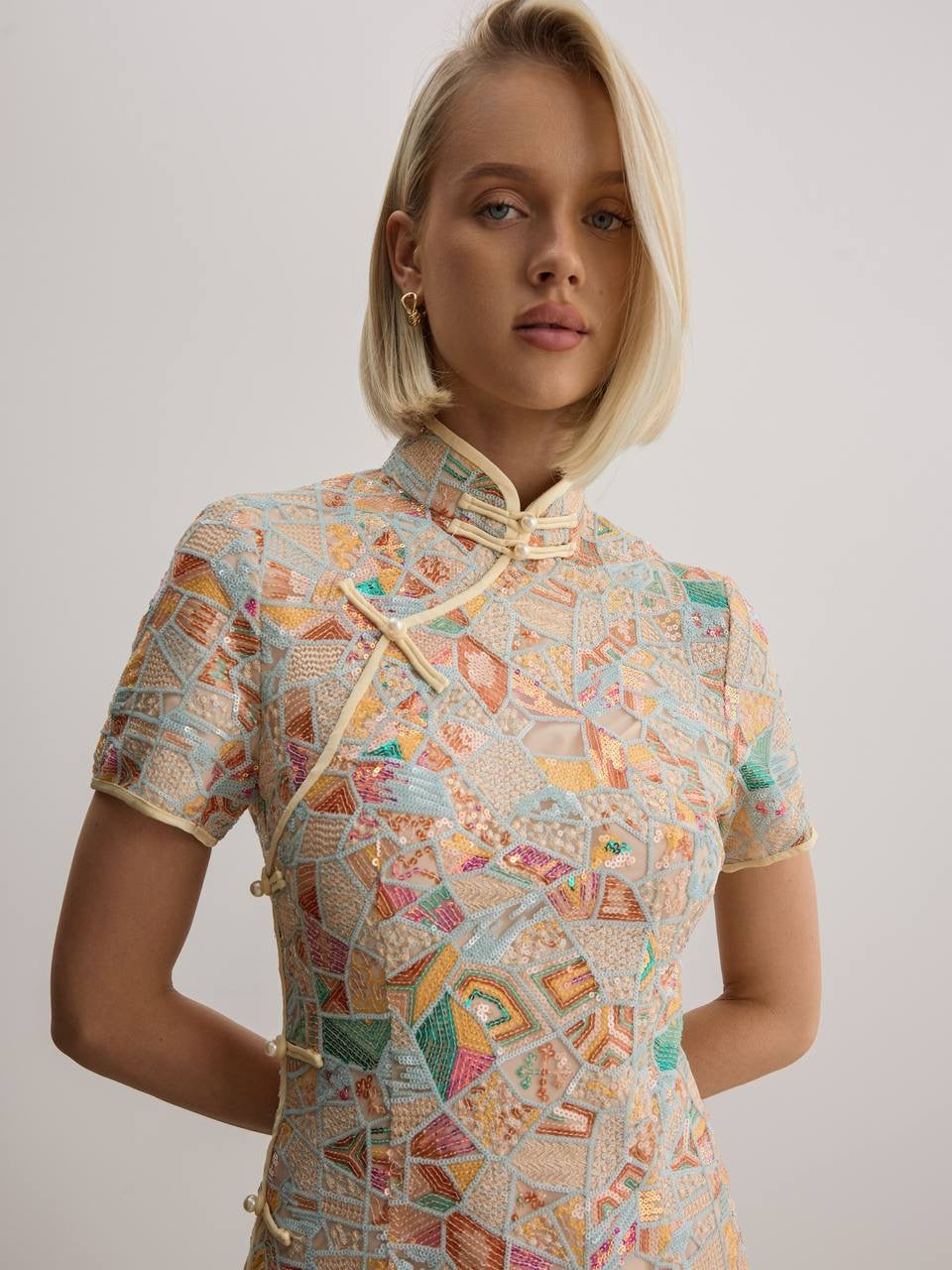 Amara Jacquard Midi Dress