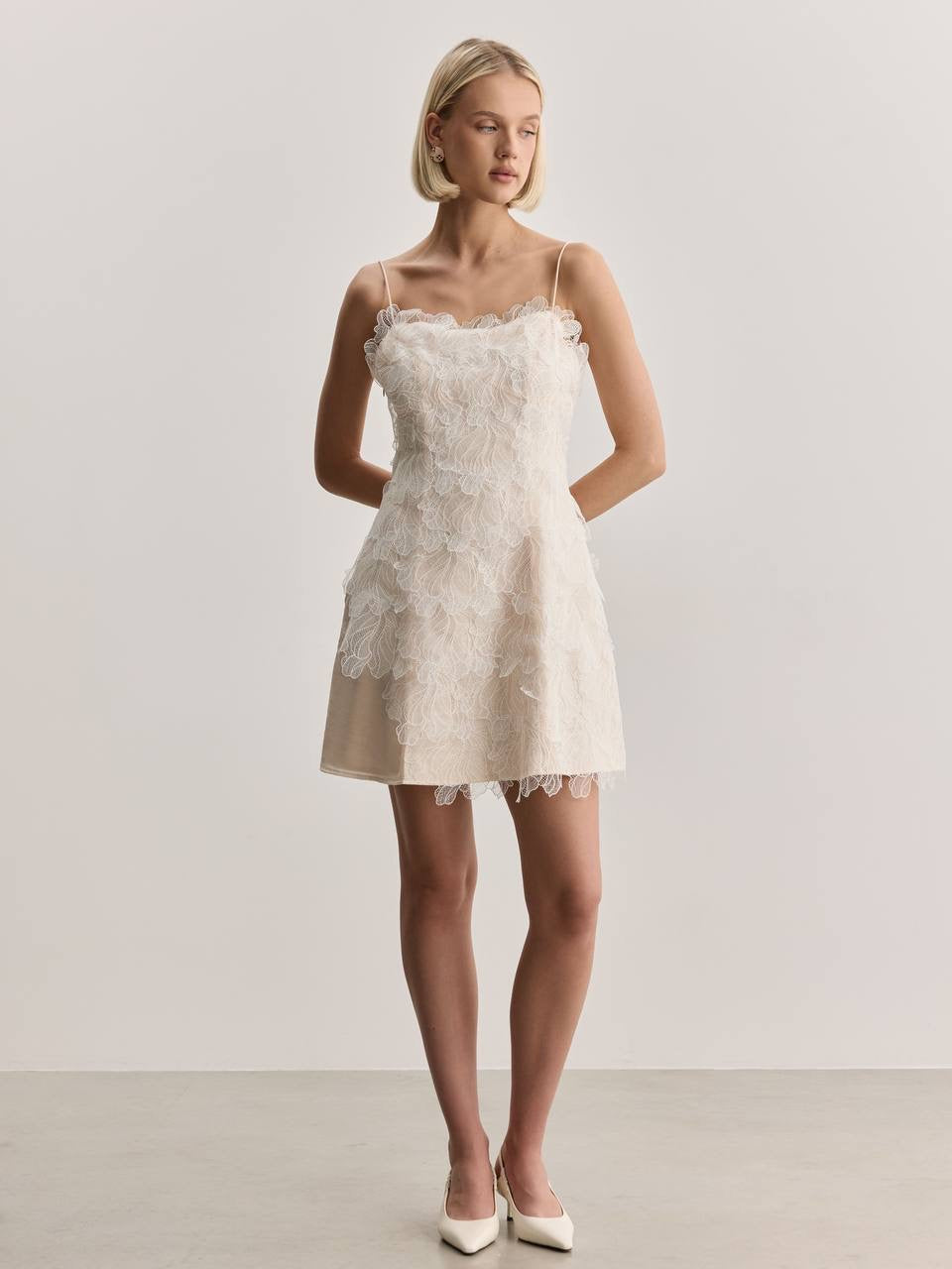 Élise Lace Mini Dress