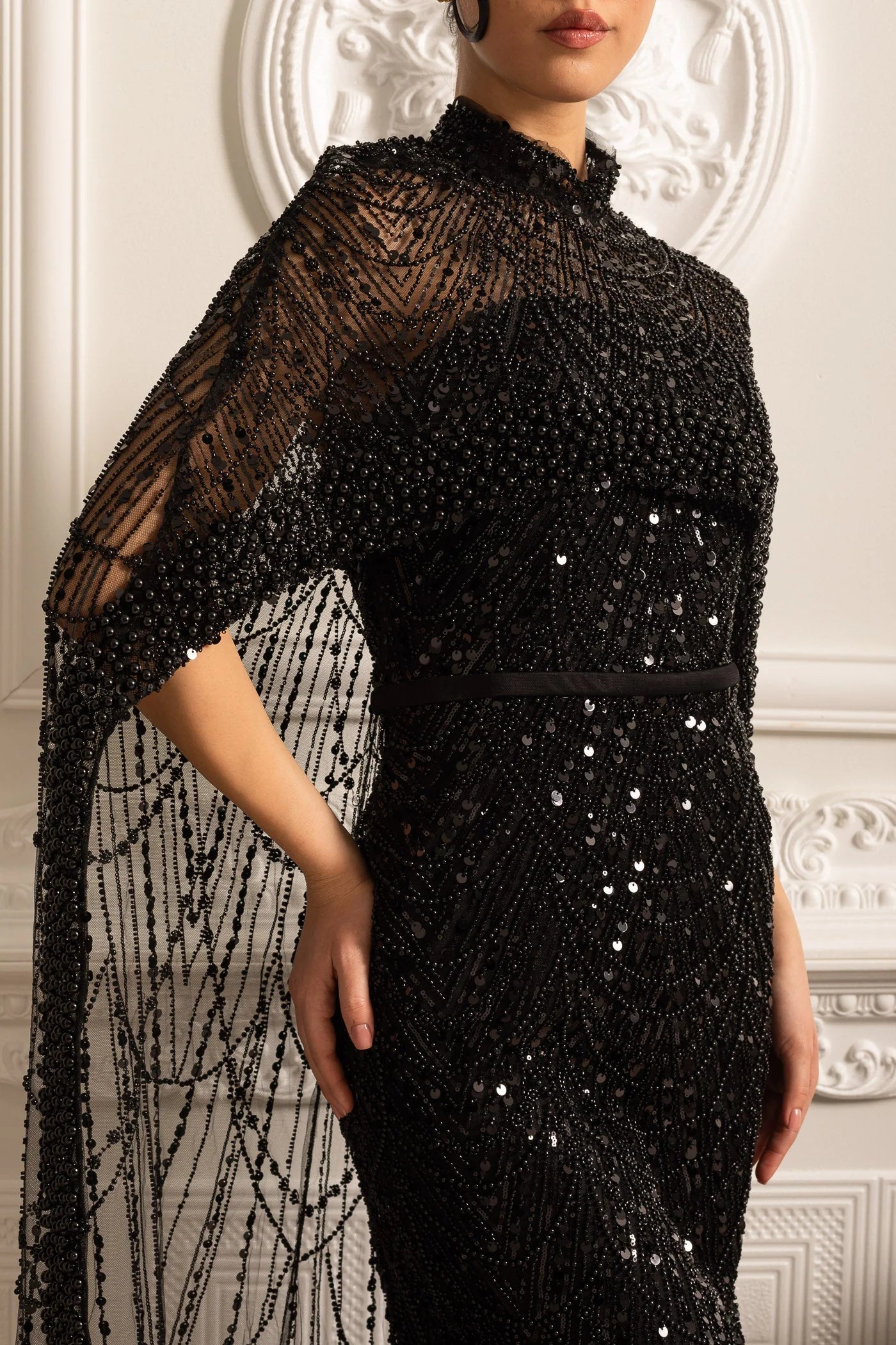 Serene Glow Dress Black