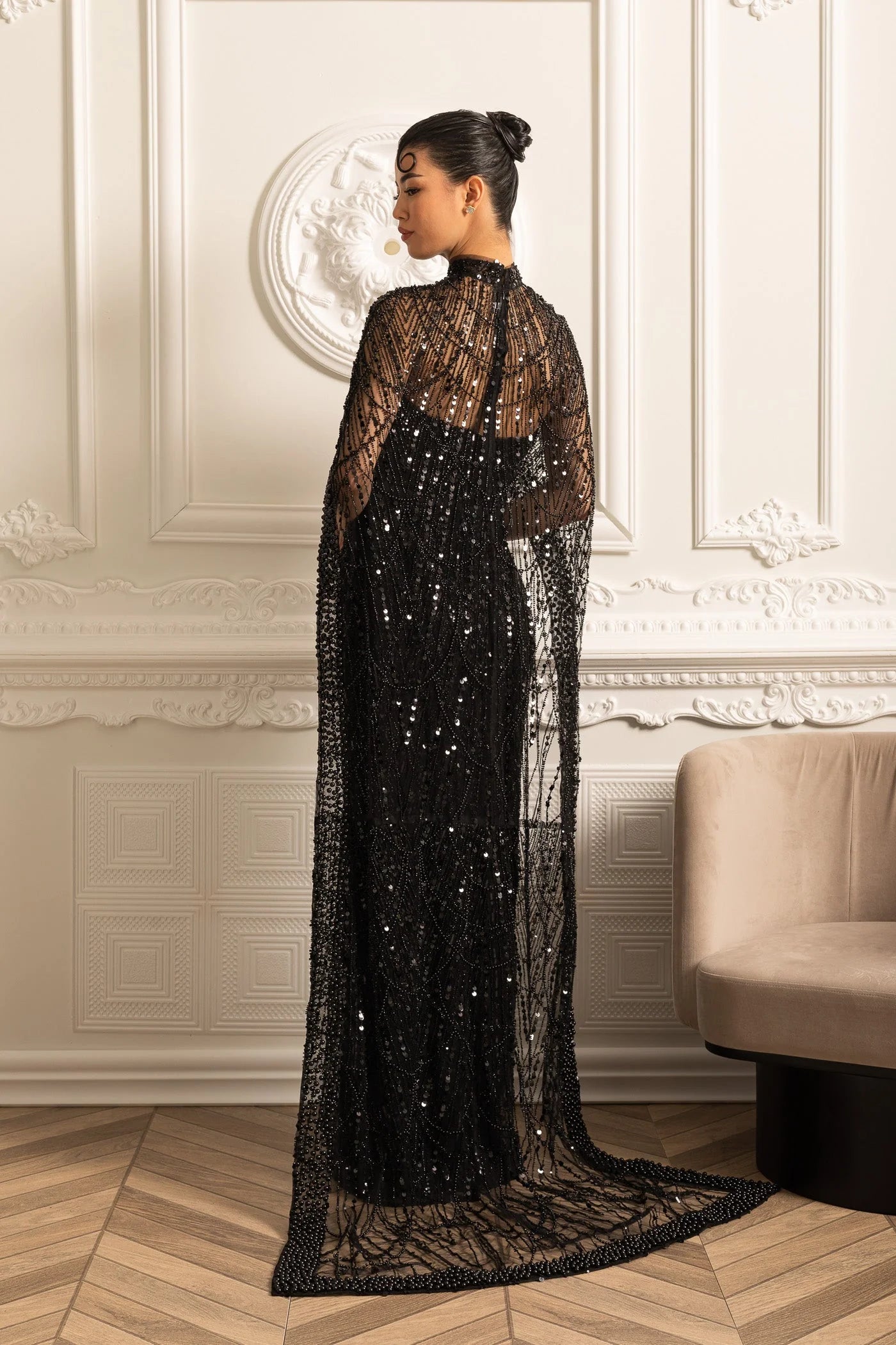 Serene Glow Dress Black
