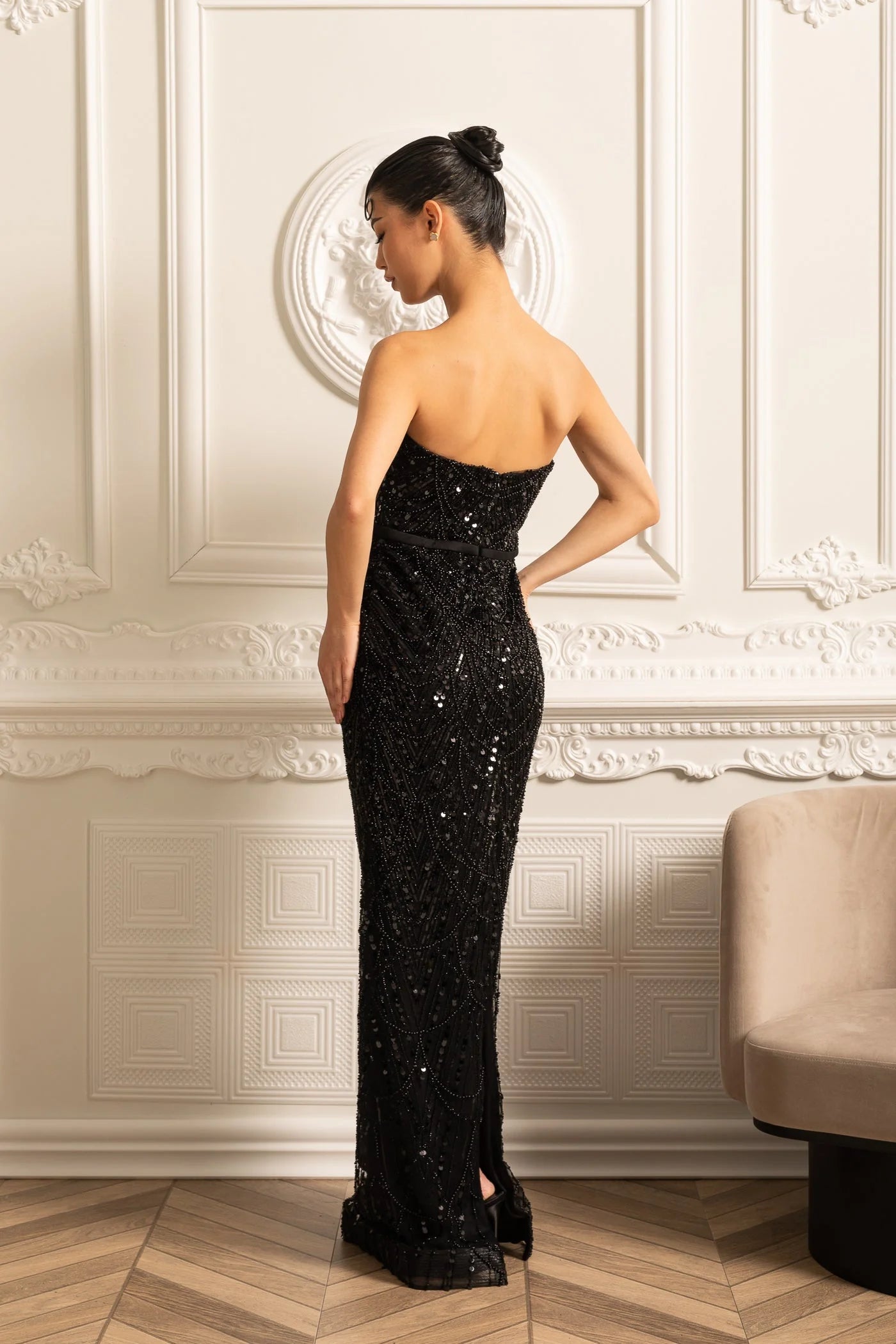 Serene Glow Dress Black