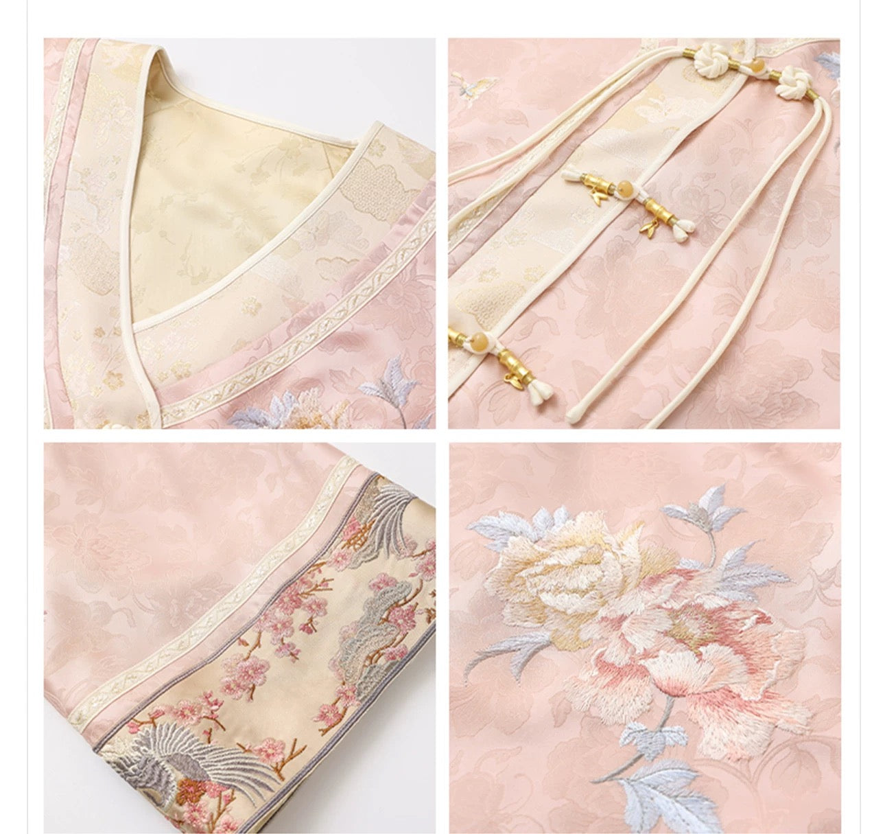 Meilin Silk Kimono Blush