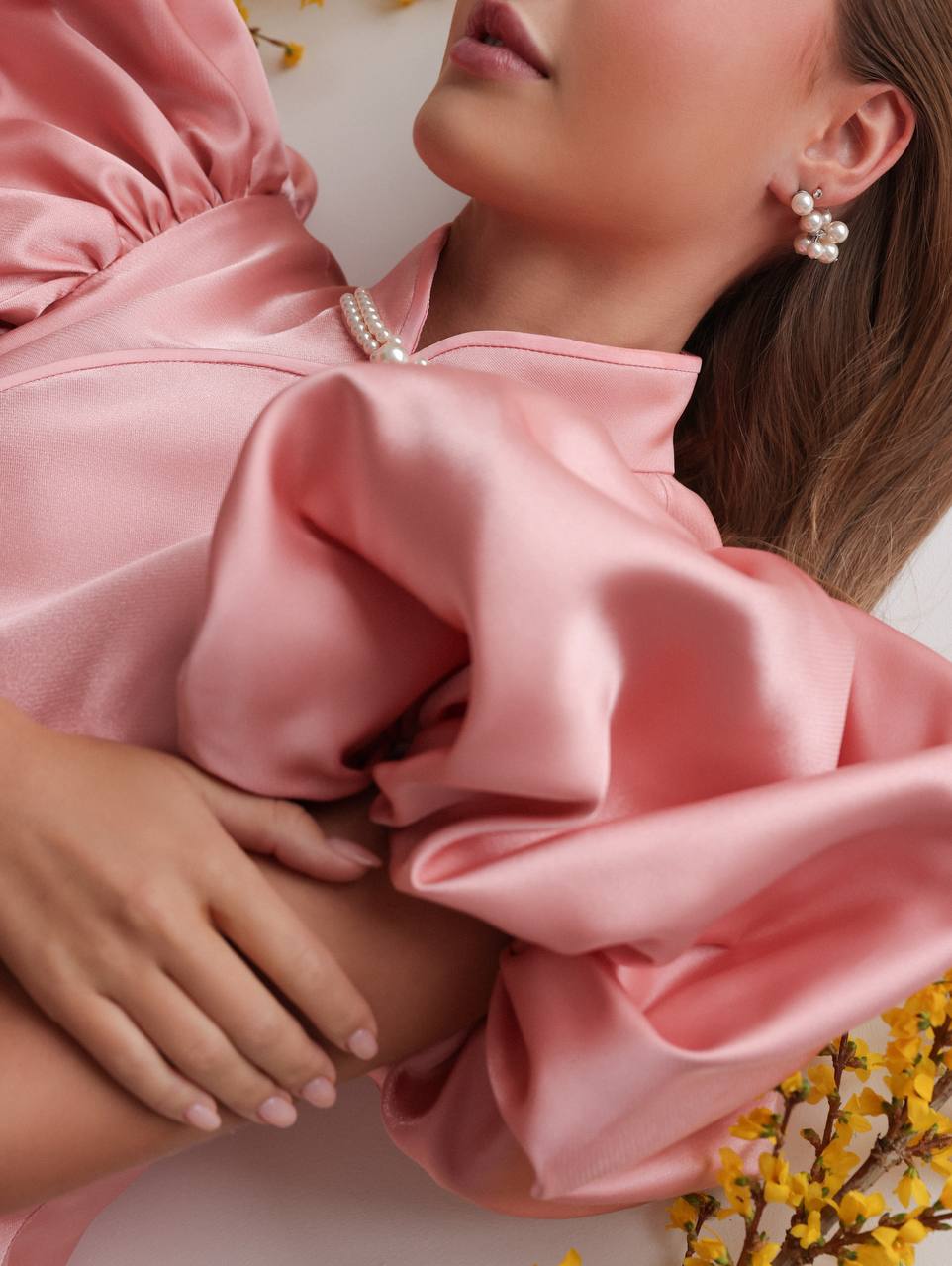 Sculptural Sleeve Mini Dress
