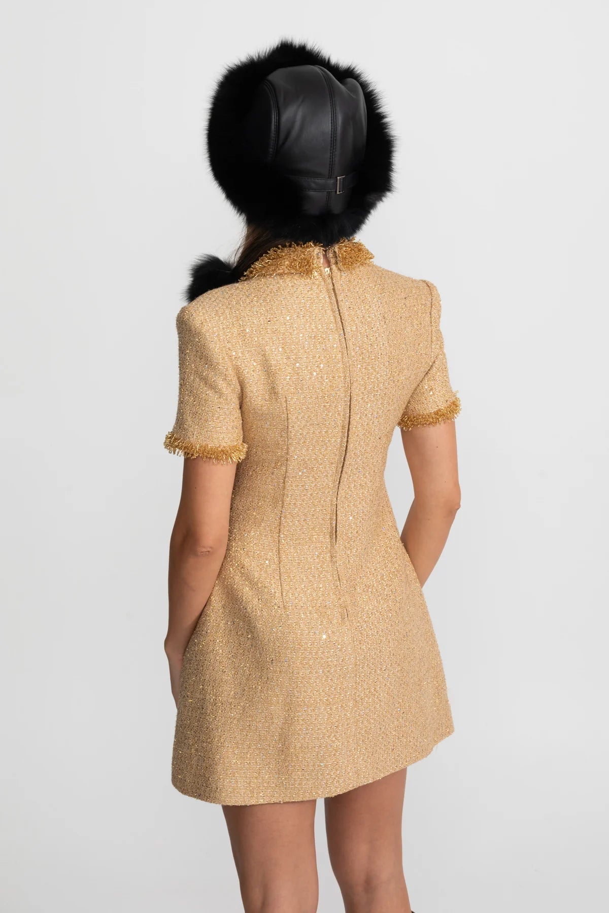 A-Mora Tweed Mini Dress