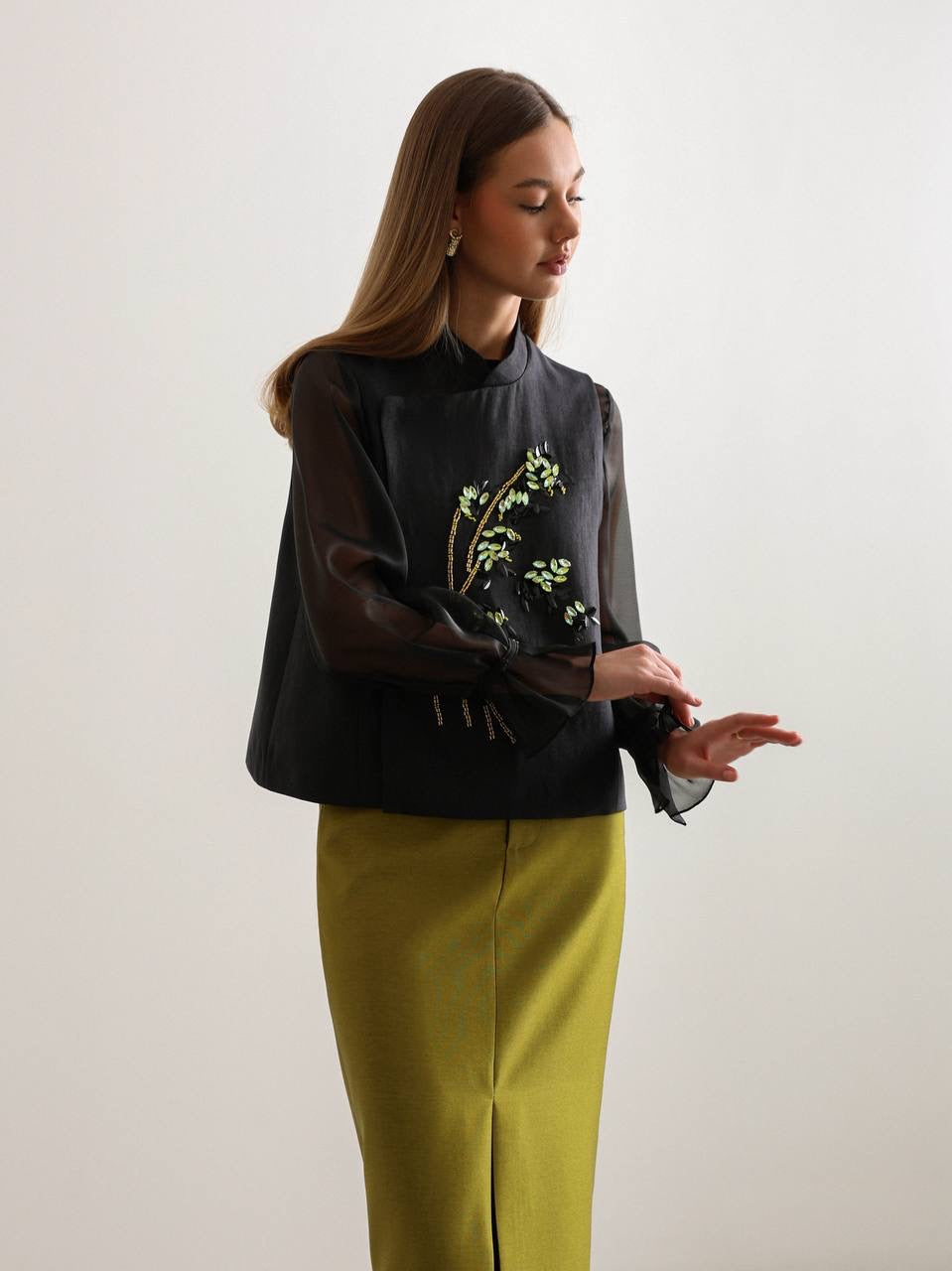 Mei Embellished Vest Black