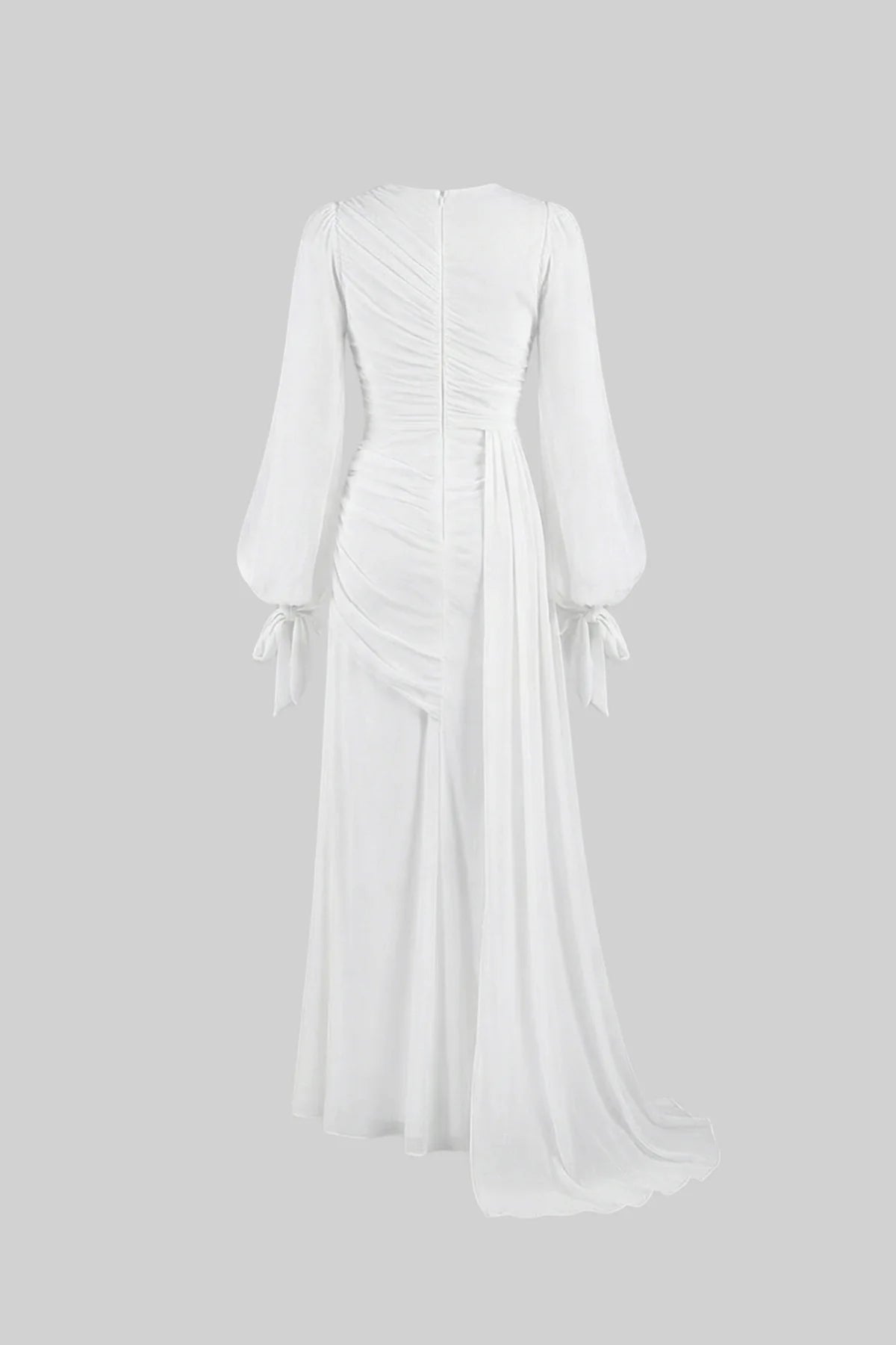Seraphina Draped Maxi Dress White