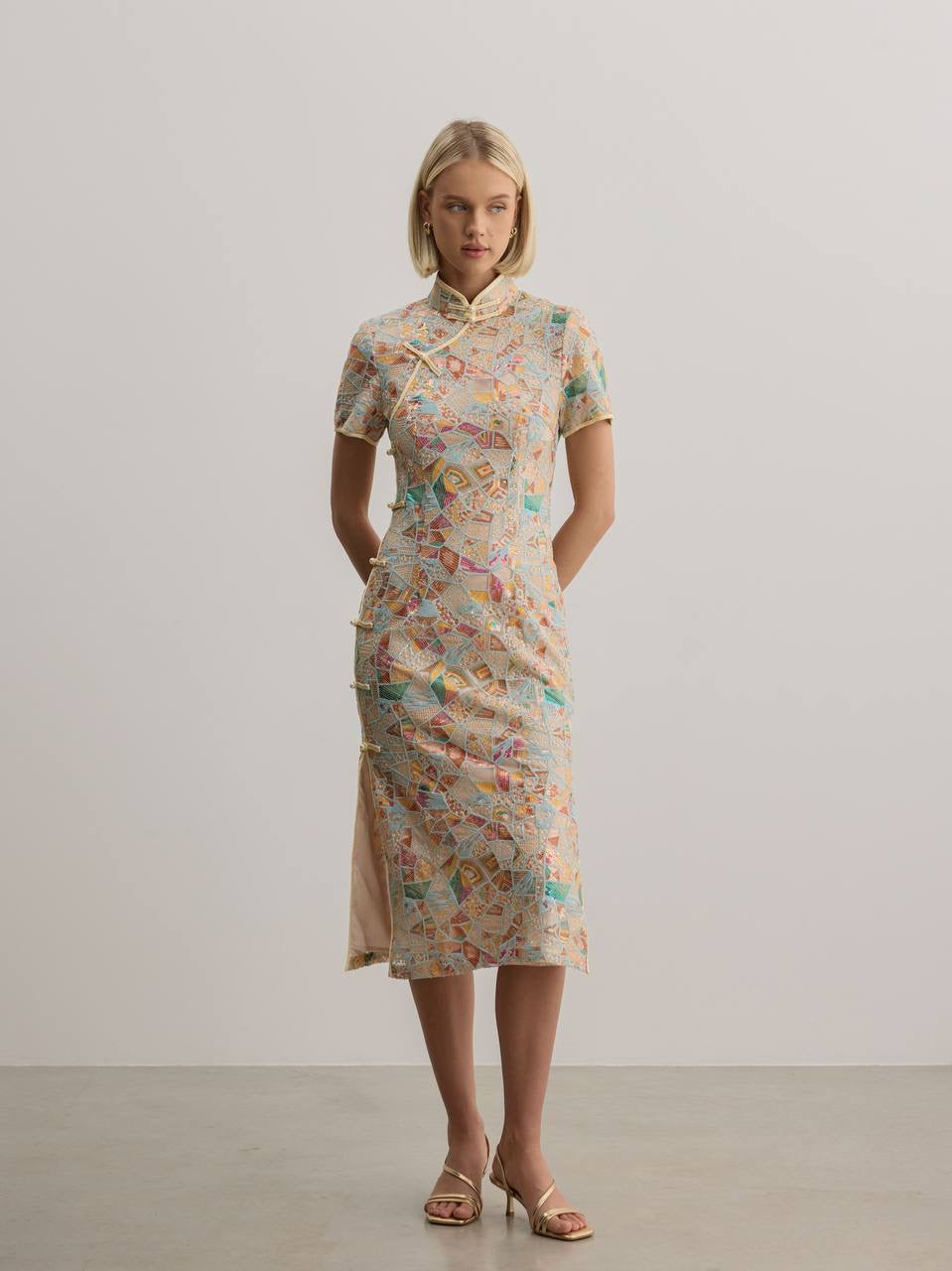 Amara Jacquard Midi Dress