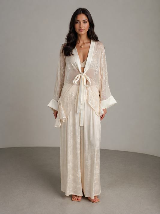 Amani Kimono Set Ivory