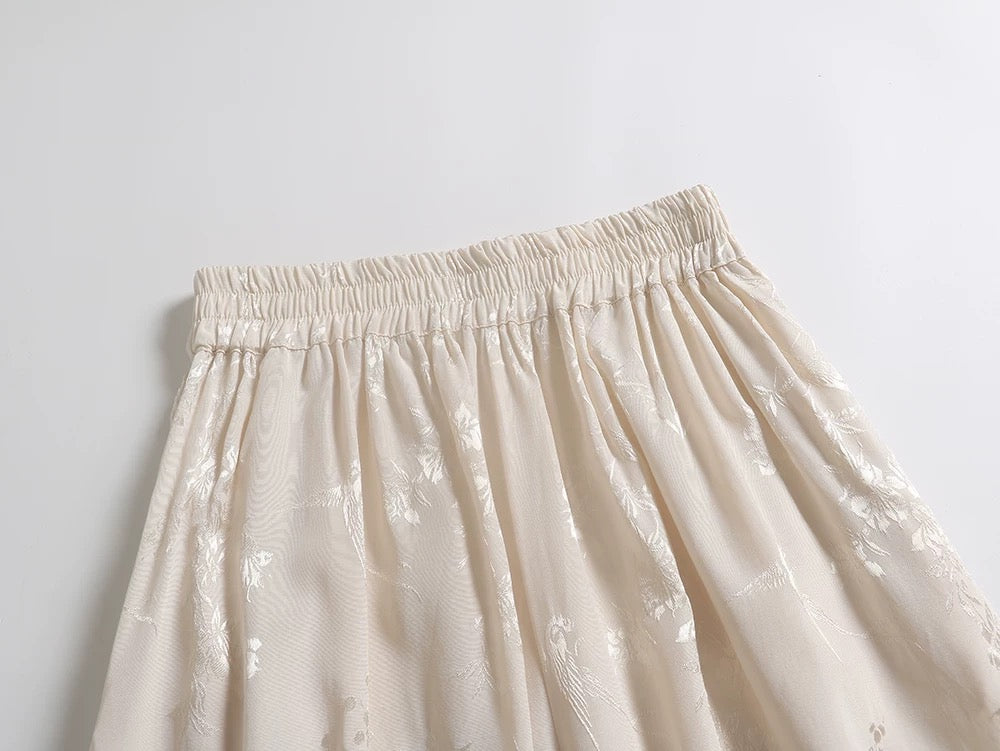 Amani Silk Kimono Set Ivory