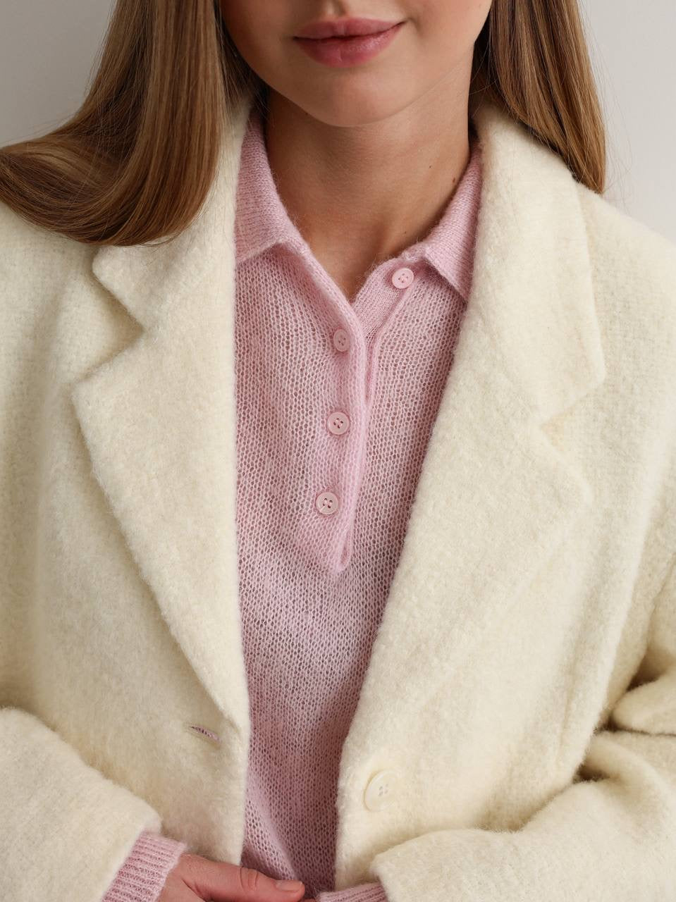 Amélie Knit Polo Sweater