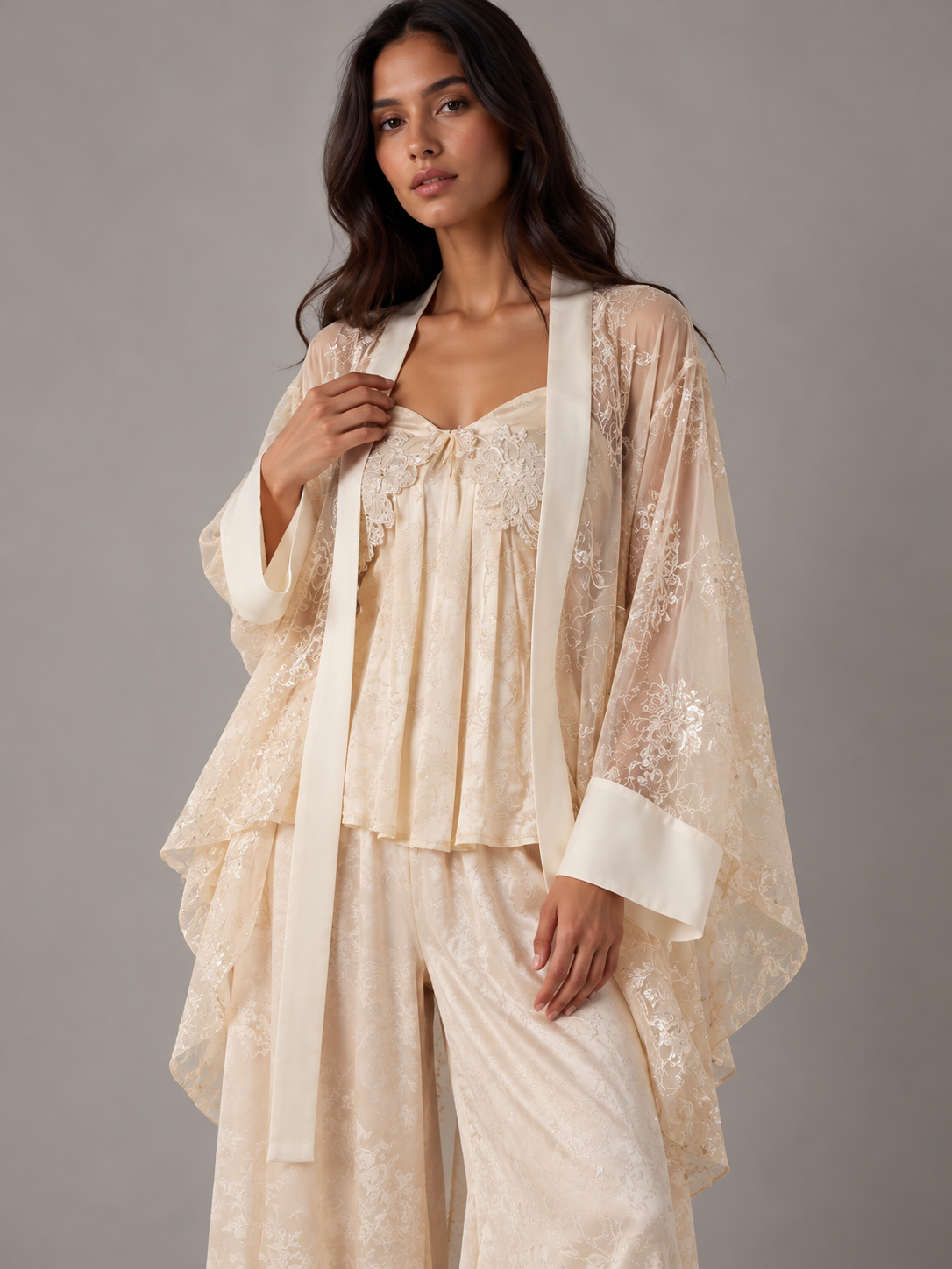 Amani Kimono Set Ivory