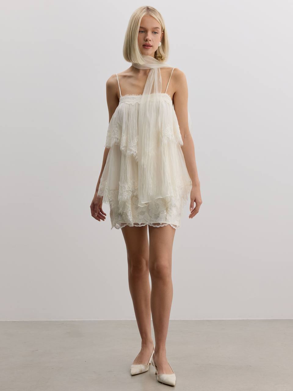 Élodie Lace Cami Top Ivory