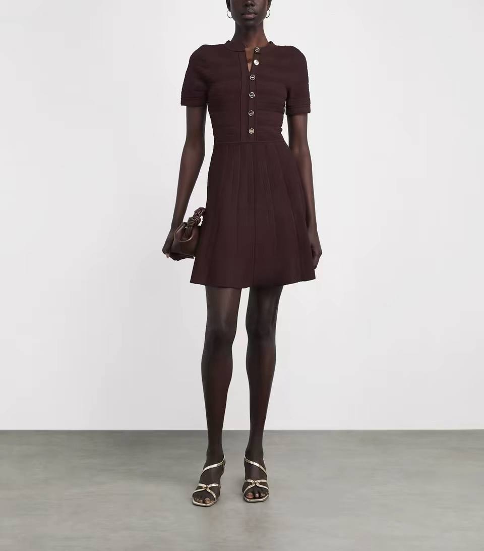 Elowen Pleated Mini Dress