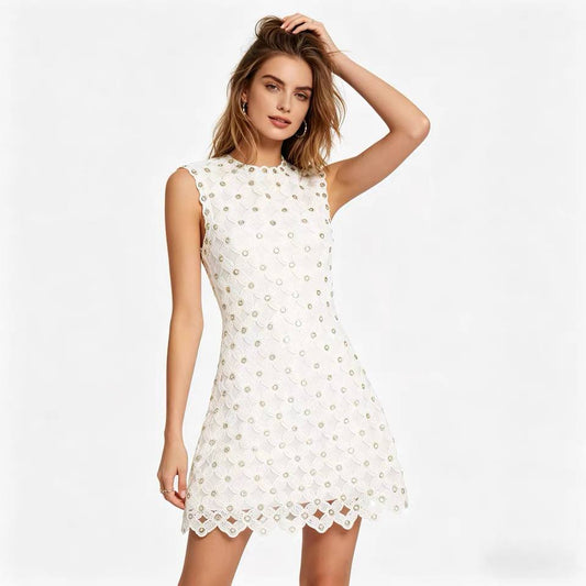 Mila Mirror Lace Mini Dress
