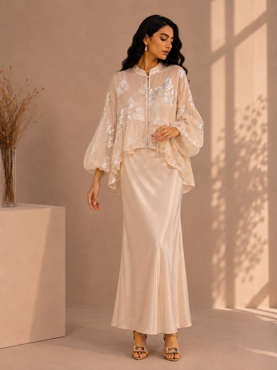 Elowen Satin Maxi Dress