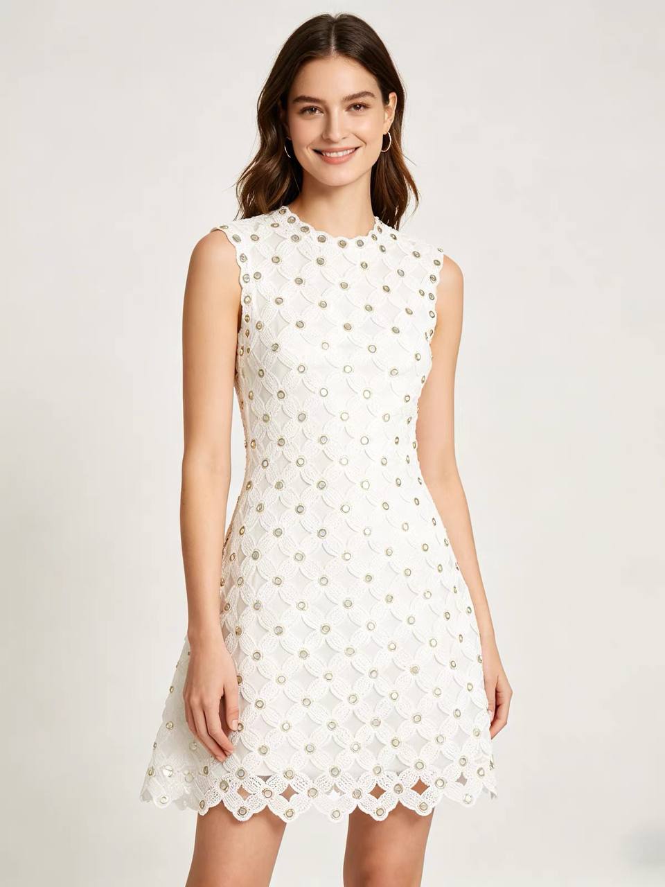 Mila Mirror Lace Mini Dress