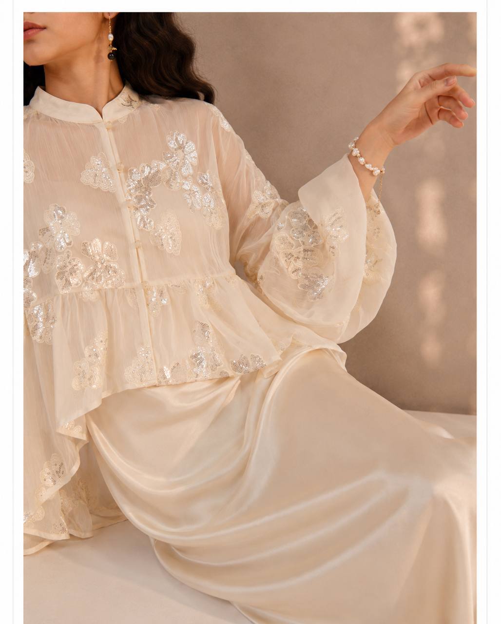 Elowen Embellished Kimono Blouse