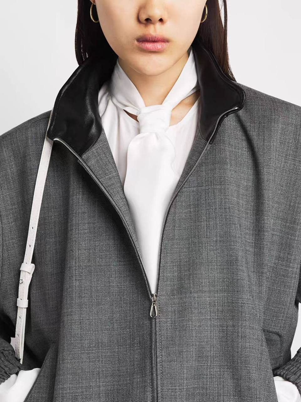 Contrast Collar Bomber Jacket