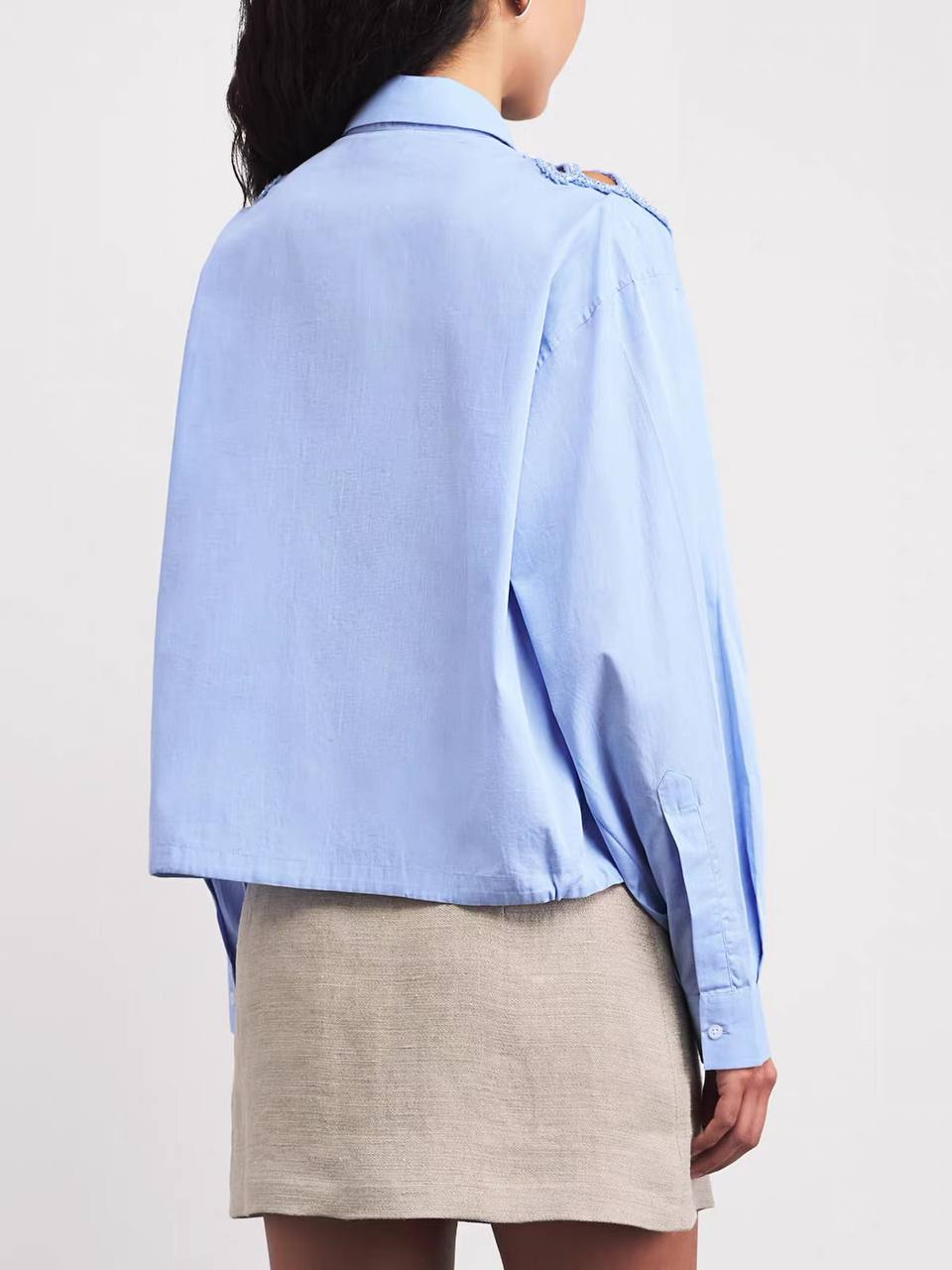 Sally Embellished Shoulder Shirt