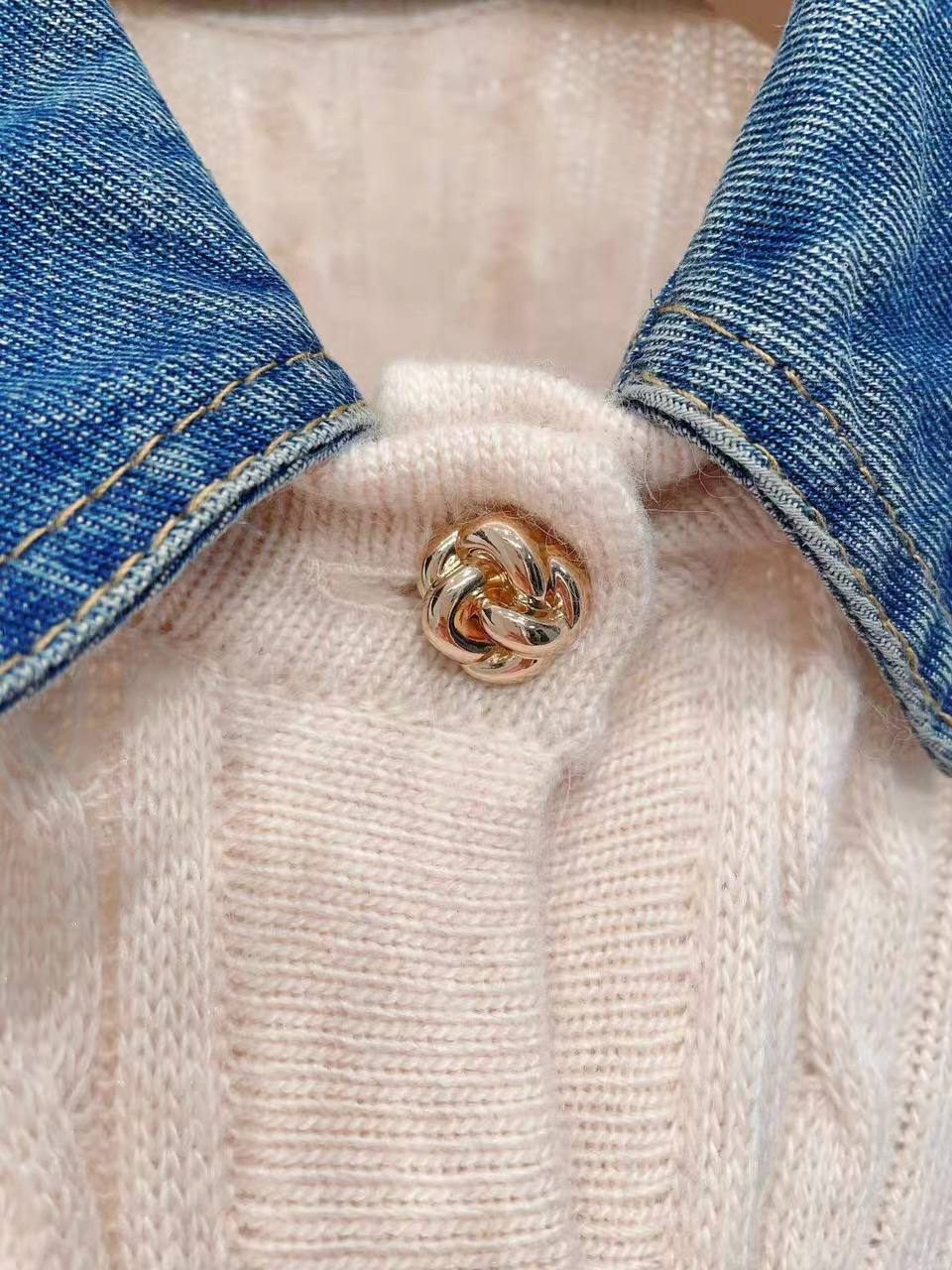 Cable Knit Short-Sleeve Cardigan